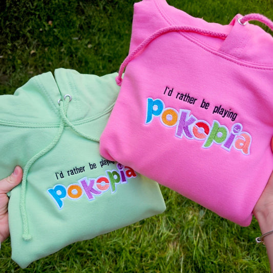 Cozy Game Embroidered Hoodie | Cute Gaming Hoodie