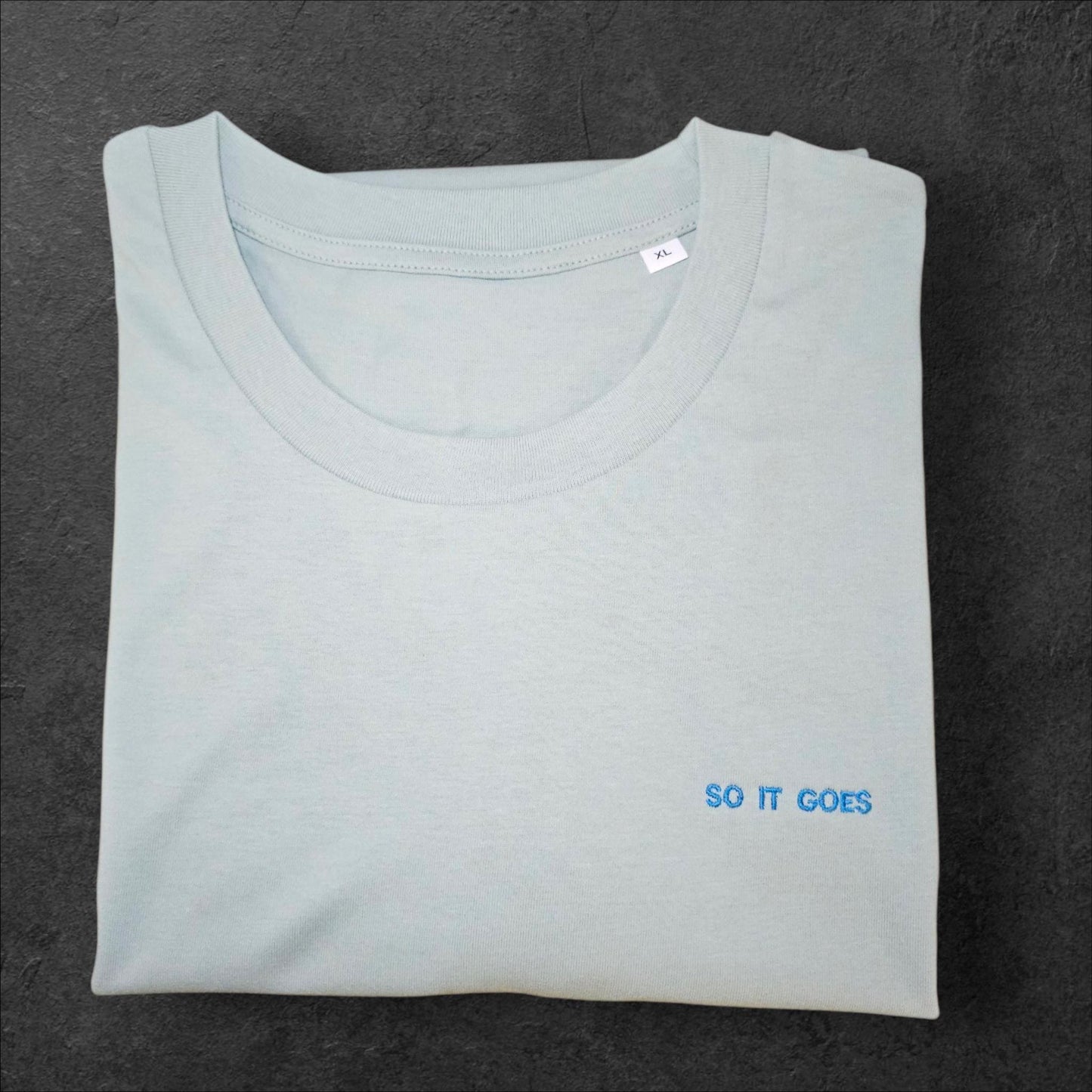 Custom Text Embroidered T Shirt, Minimal Personalised Unisex Tee, Personalised Text T Shirt, Embroidered Custom Tee