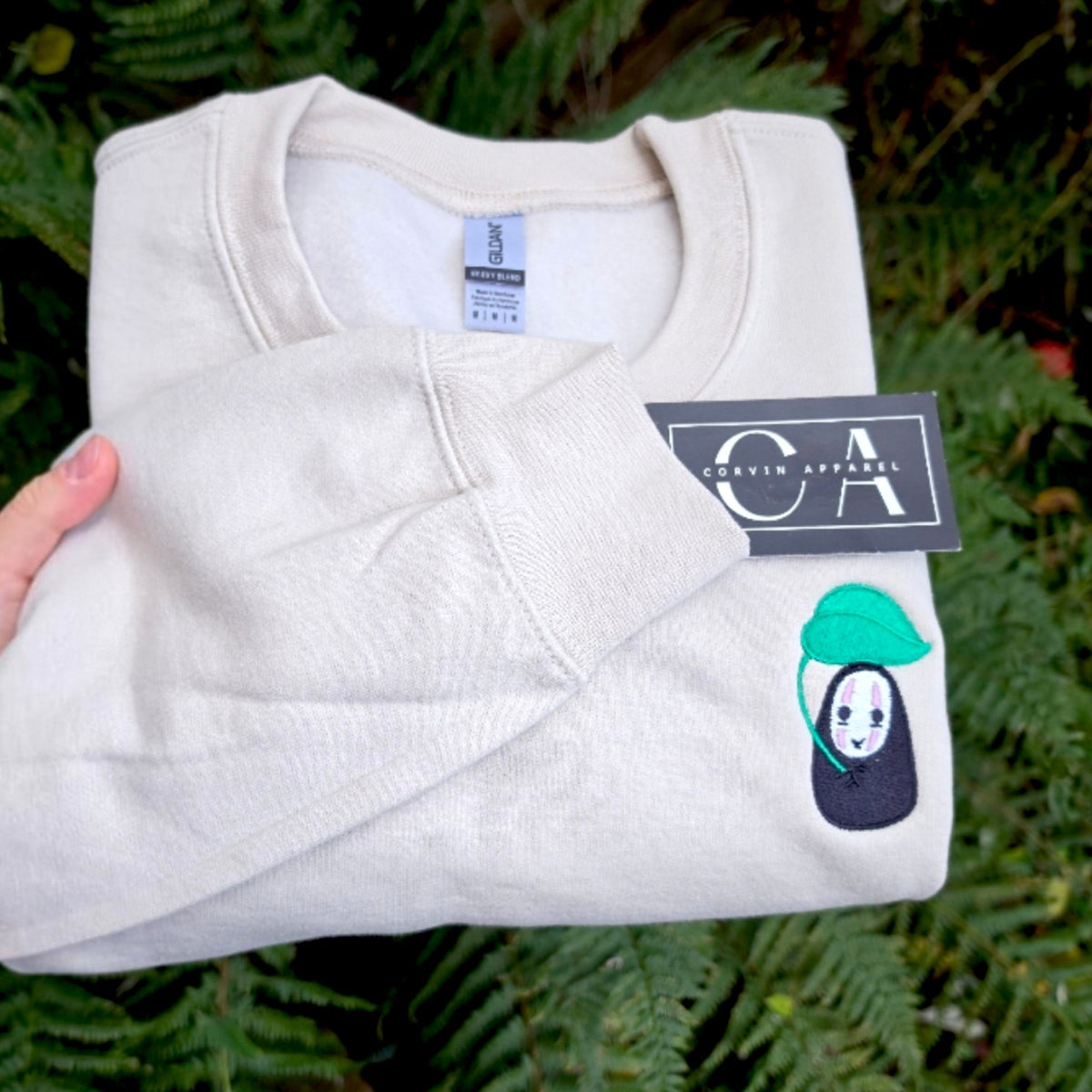 Spirited Away Embroidered Sweatshirt | No Face Jumper|