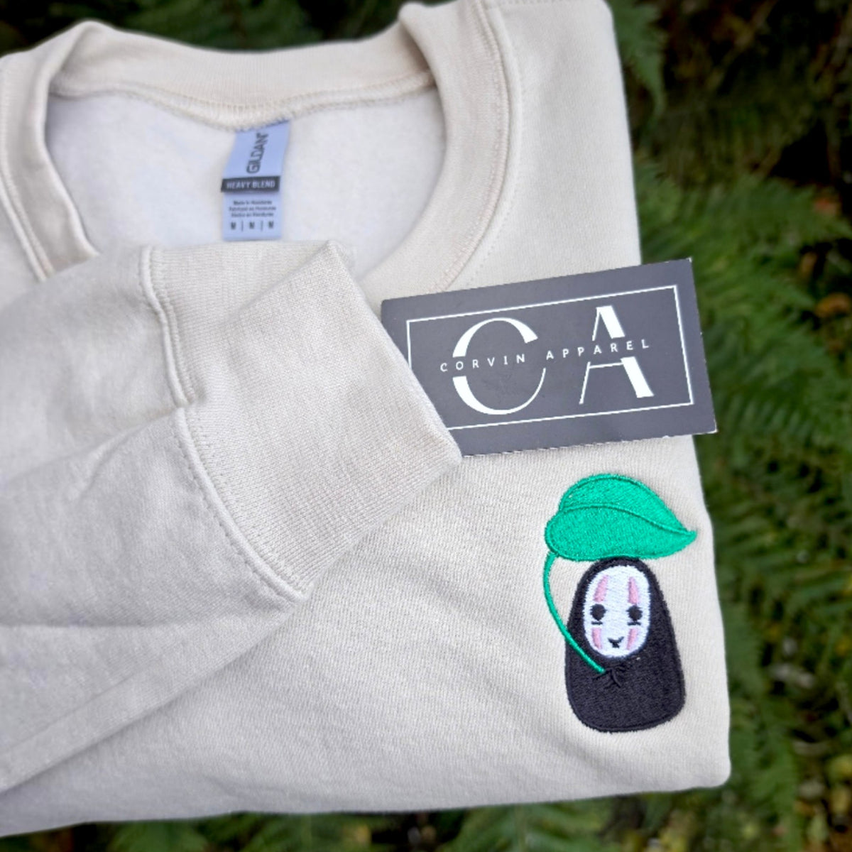 Spirited Away Embroidered Sweatshirt | No Face Jumper|