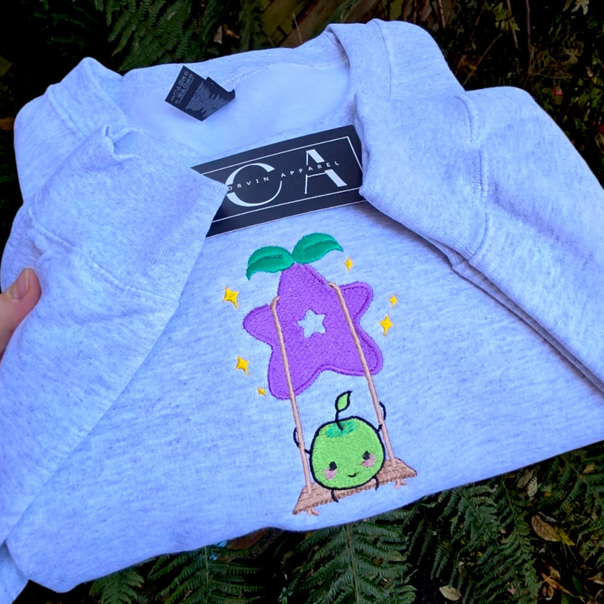 Junimo on Swing Sweatshirt | Stardew Valley Embroidered Jumper