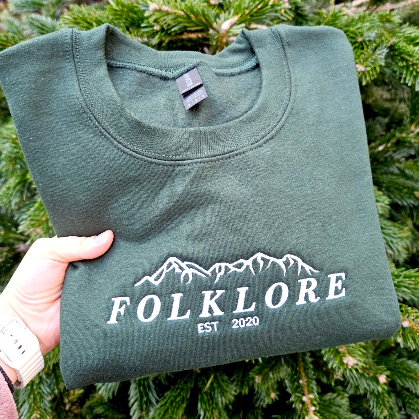 Embroidered Folk Sweatshirt, Folklore Sweatshirt, Folk Jumper, Music Gift