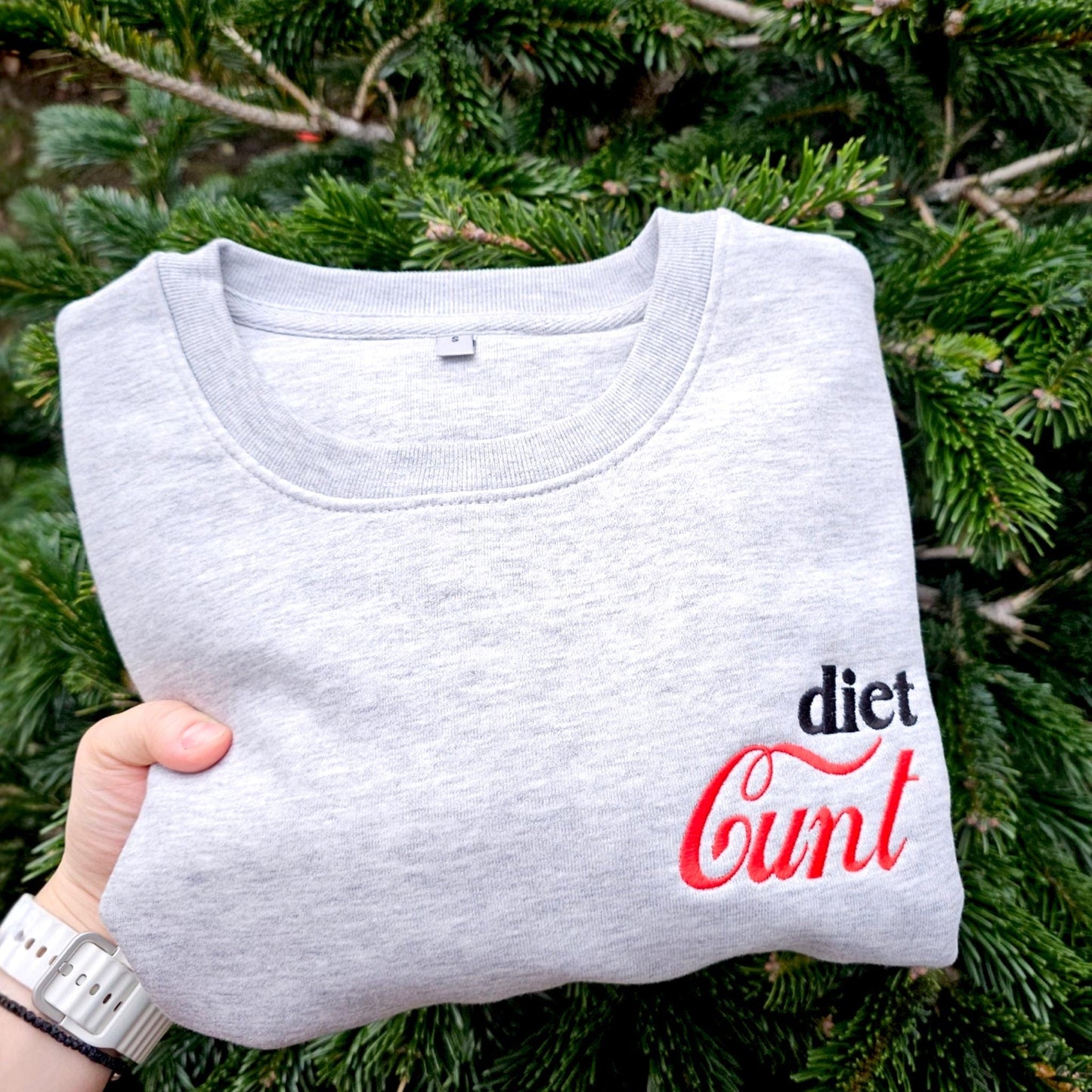 Funny Rude Embroidered Crewneck Sweatshirt, Funny Gift Jumper, Gift for Friends, Gift for Him/Her
