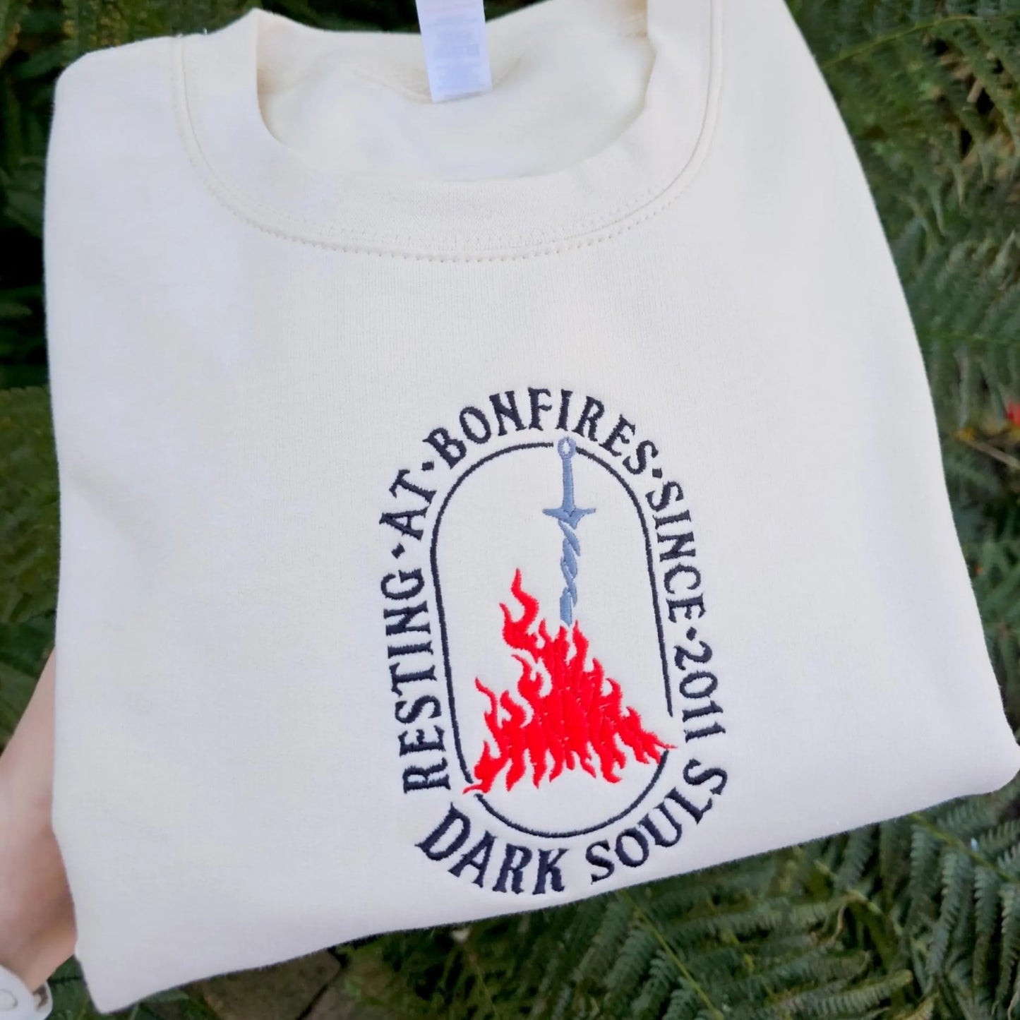 Dark Souls Embroidered Sweatshirt | Gaming Sweatshirt, Gift For Gamer