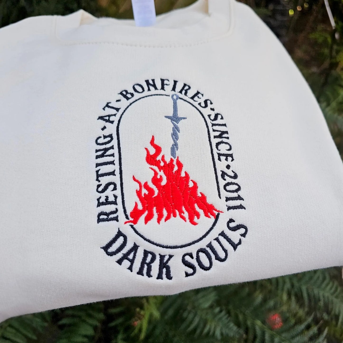 Dark Souls Embroidered Sweatshirt | Gaming Sweatshirt, Gift For Gamer