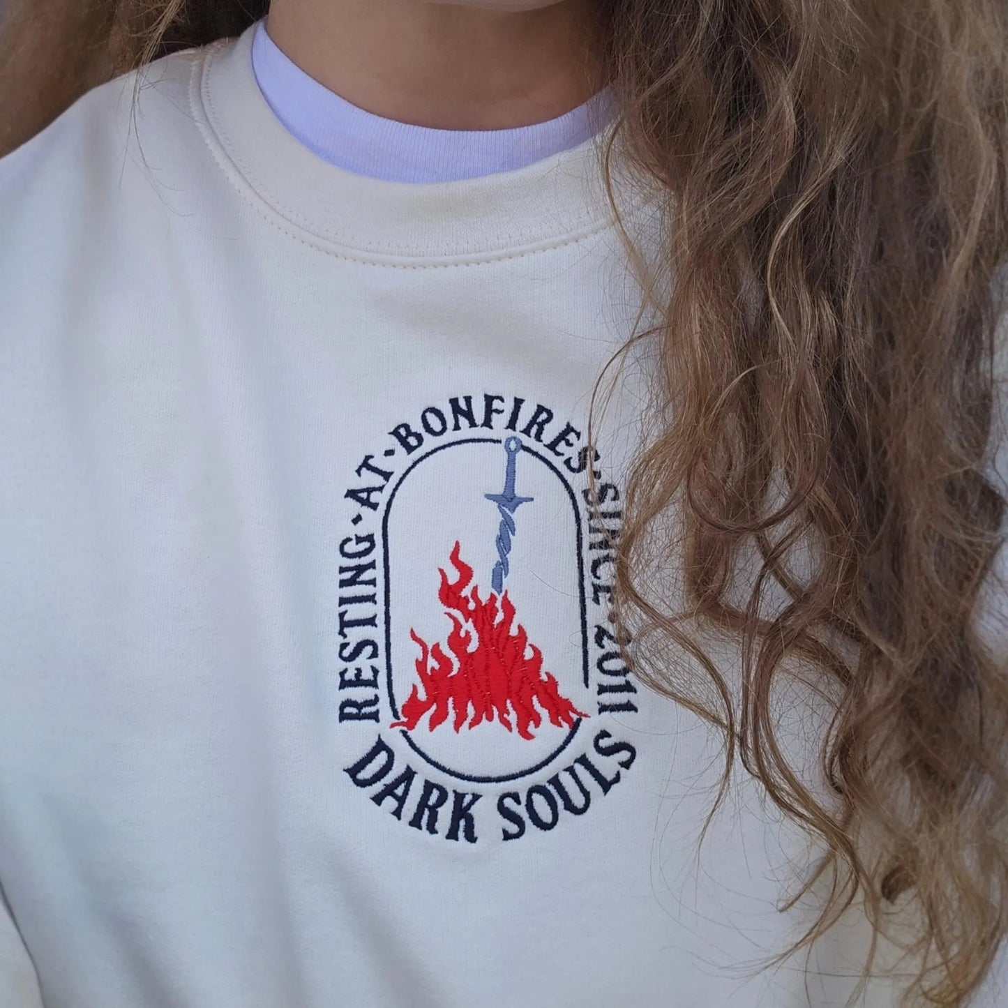 Dark Souls Embroidered Sweatshirt | Gaming Sweatshirt, Gift For Gamer