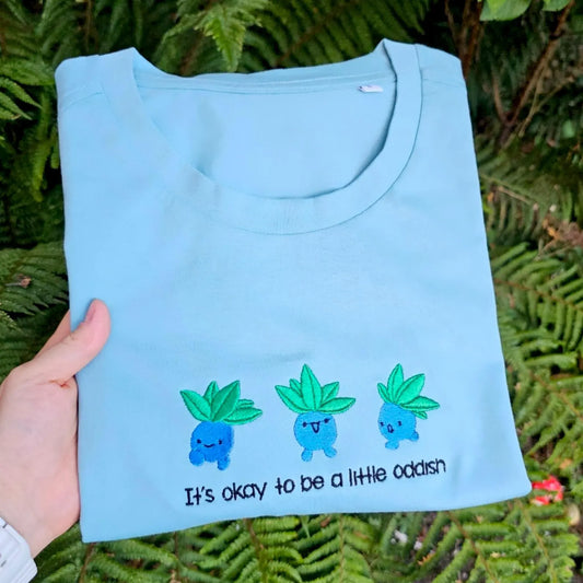 It's Ok To Be A Little Different Embroidered T-shirt
