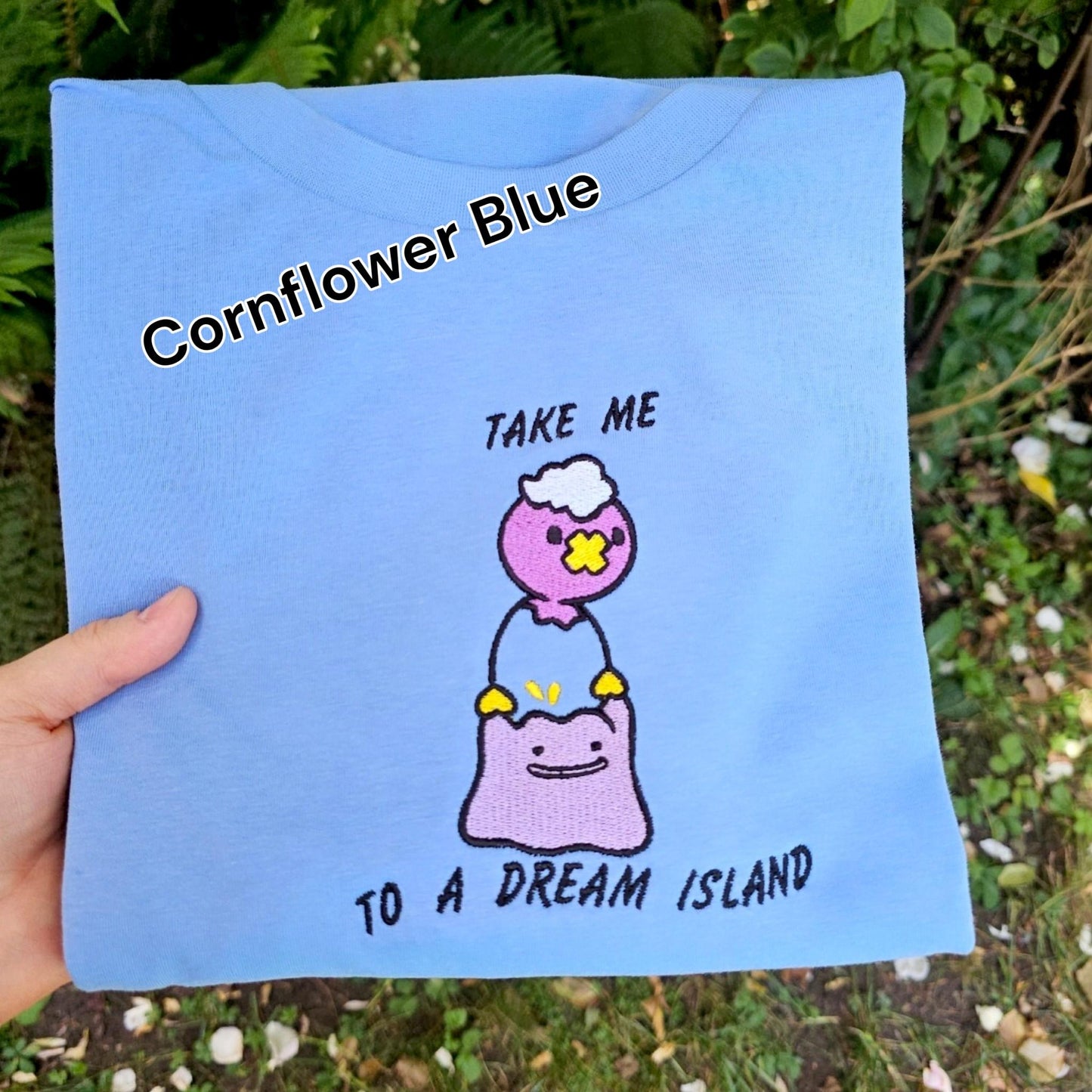 Take me To A Dream Island Embroidered T-shirt