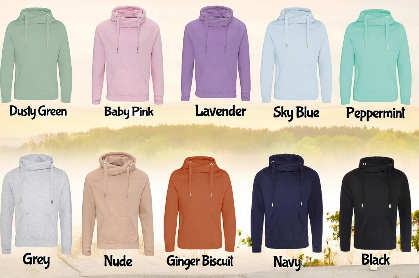 Cross Neck Embroidered Hoodie, The Creation Of Adam, Christian Art, Christian Clothing