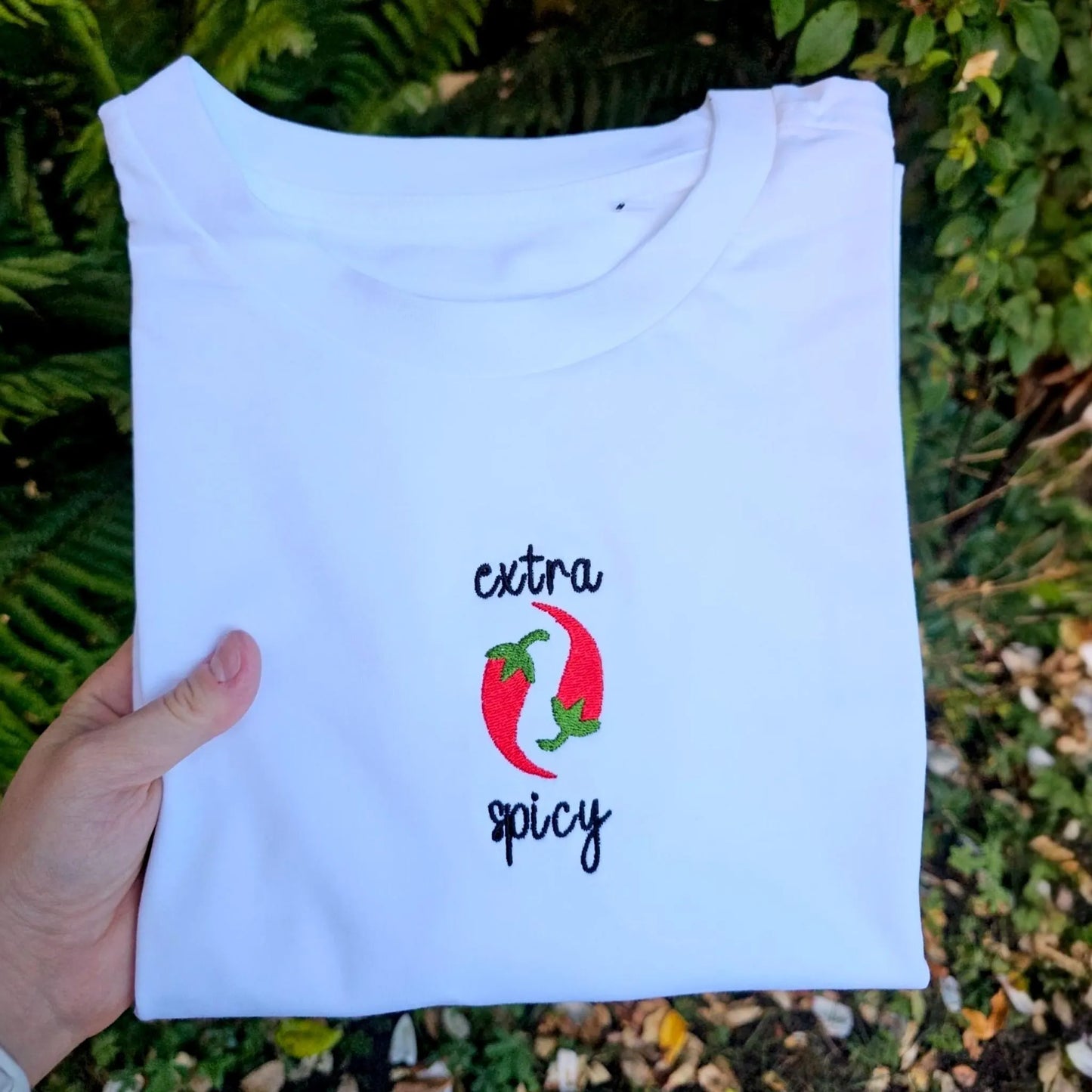 Extra Spicy Embroidered T-shirt | Summer Shirt
