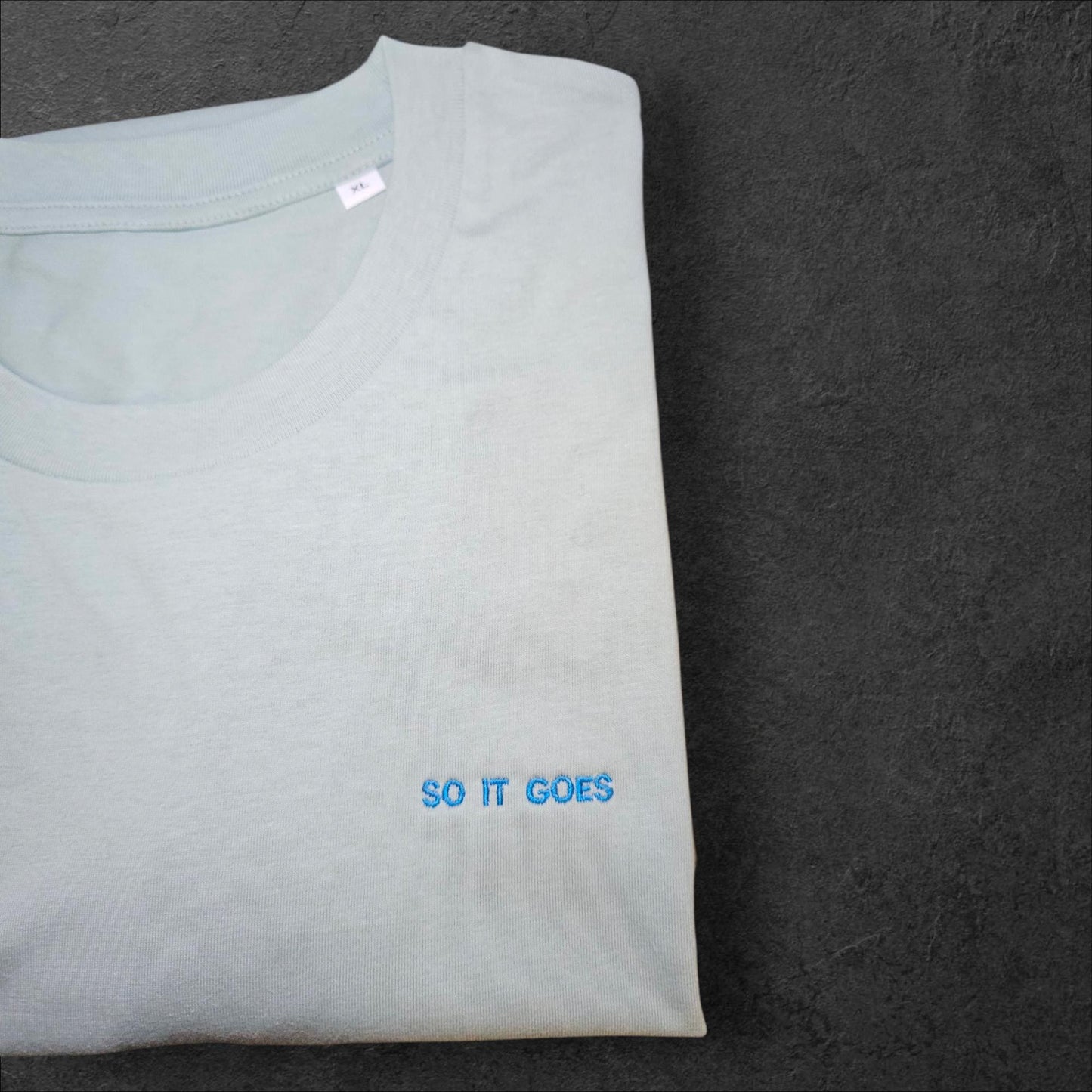 Custom Text Embroidered T Shirt, Minimal Personalised Unisex Tee, Personalised Text T Shirt, Embroidered Custom Tee