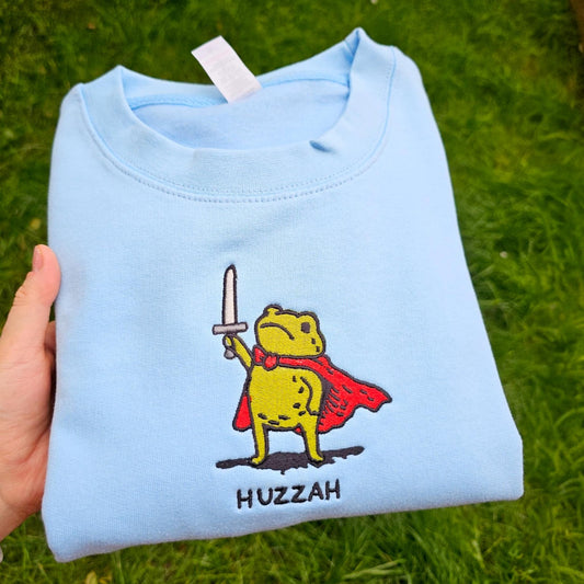 Huzzah Frog Sweatshirt | Funny DnD Jumper