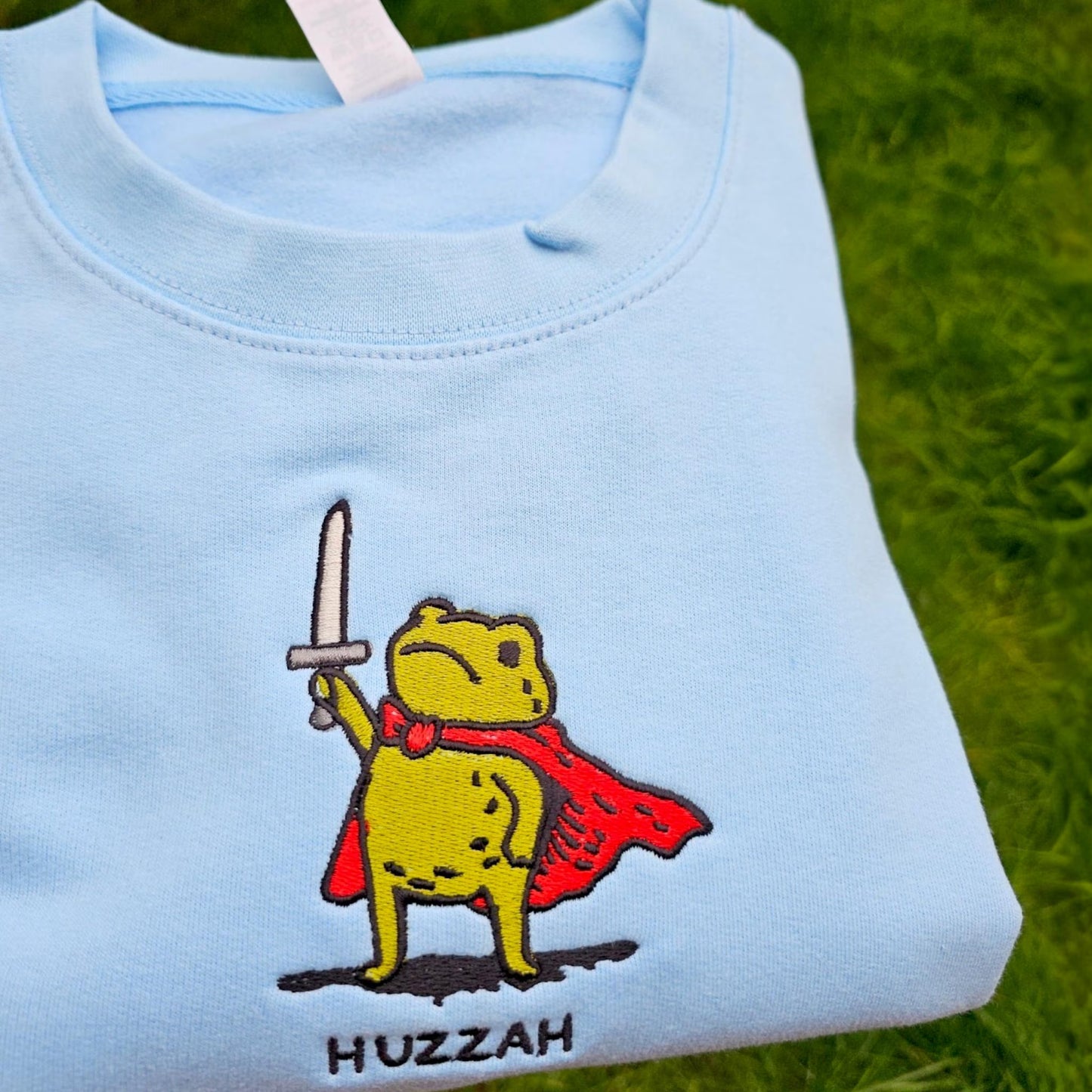 Huzzah Frog Sweatshirt | Funny DnD Jumper