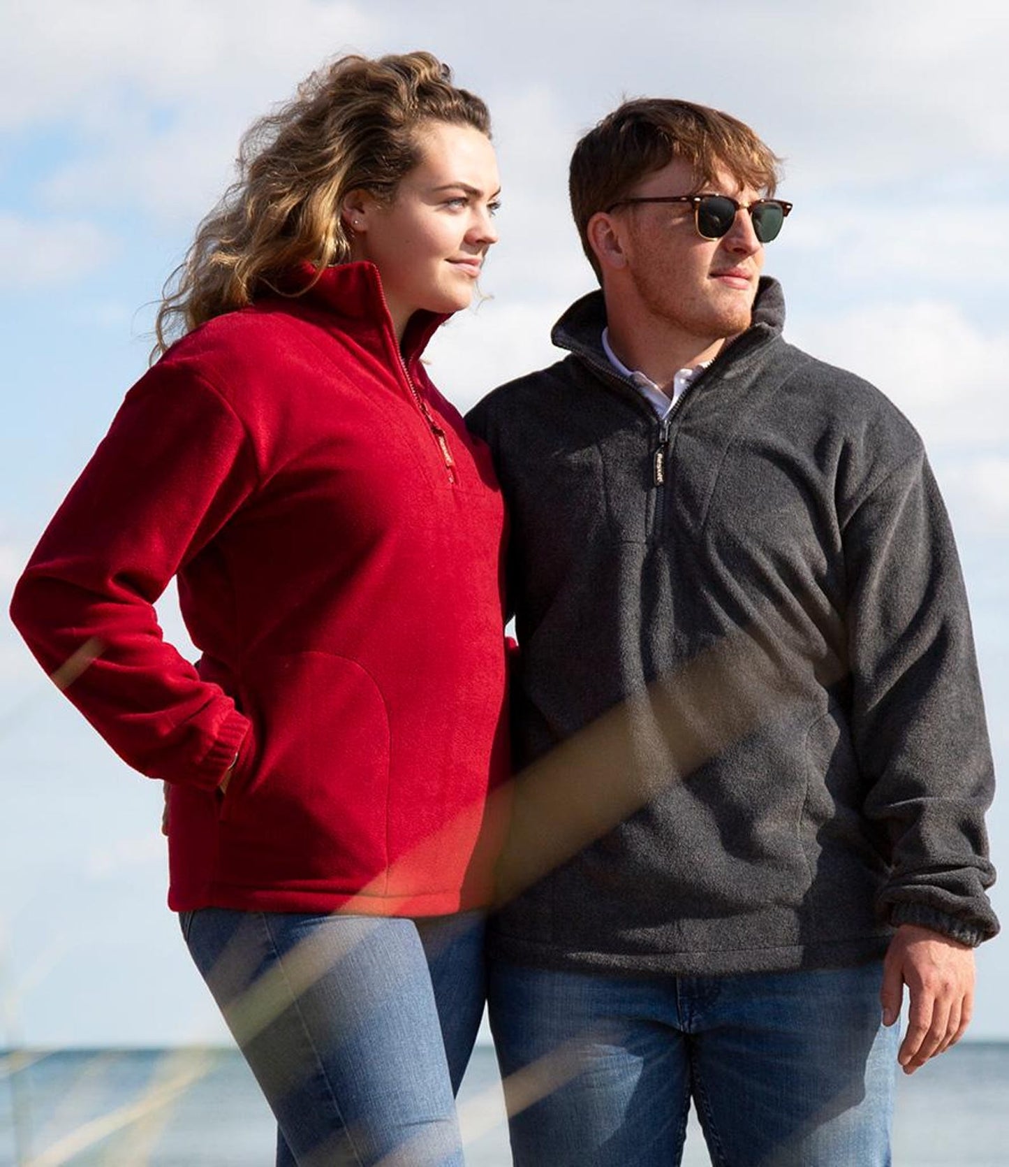 Pixel Chicken Embroidered Fleece, Cosy Gamer Quarter Zip, Unisex Farming Game Gift