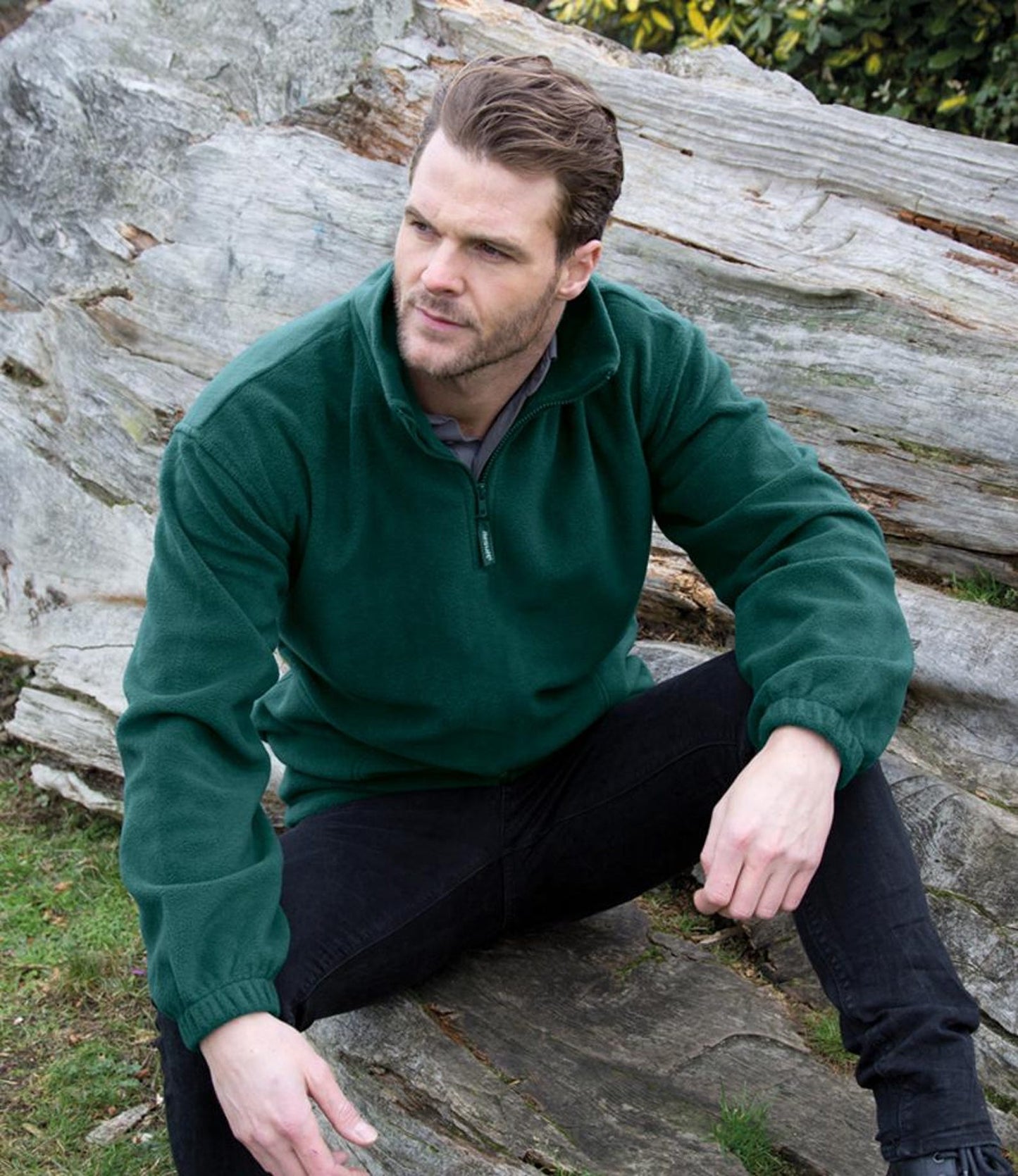 Pixel Chicken Embroidered Fleece, Cosy Gamer Quarter Zip, Unisex Farming Game Gift