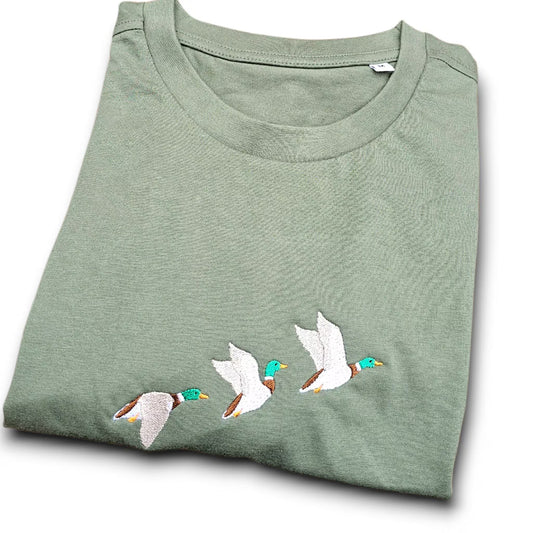 Mallard Embroidered T-shirt | Ducks Shirt