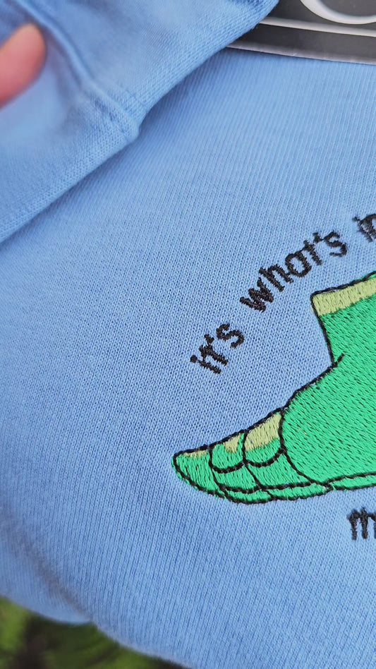 It's What's Inside That Counts Embroidered Sweatshirt | Cute Jumper