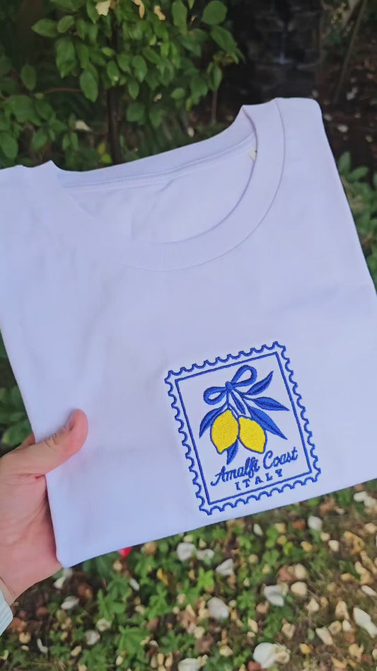 Amalfi Coast Embroidered T-shirt