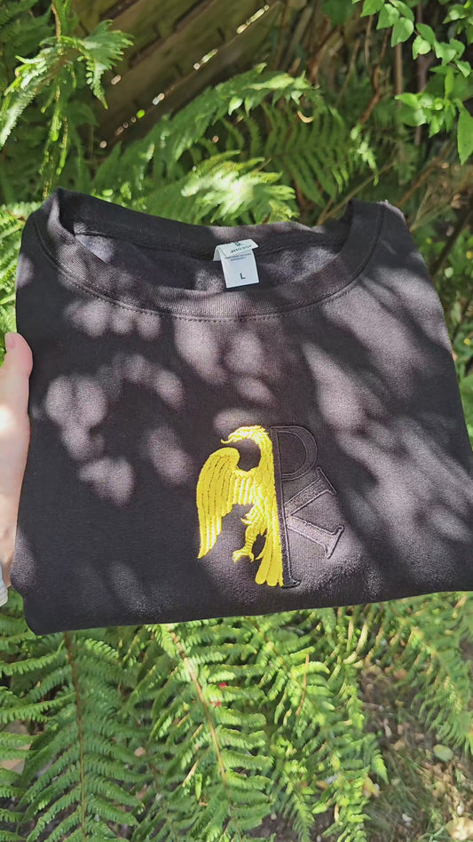 Byzantine Eagle Embroidered Sweatshirt | Bi Headed Eagle