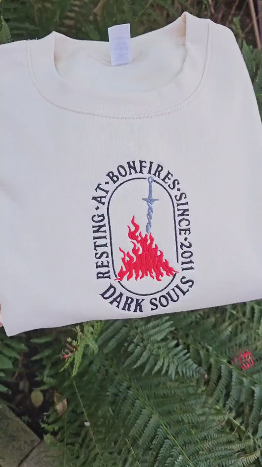 Dark Souls Embroidered Sweatshirt | Gaming Sweatshirt, Gift For Gamer
