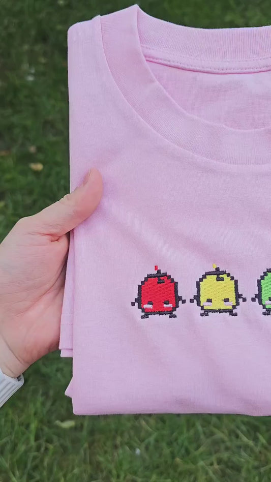 Forest Spirits Embroidered T-shirt | Cute Gaming Top