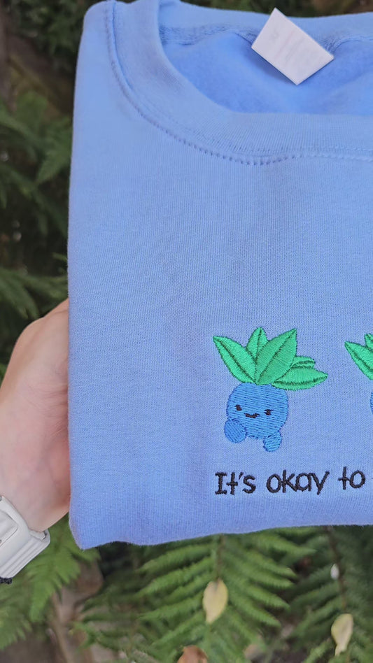Embroidered It's Ok To Be a Little Different Sweatshirt | Cute Gaming Top