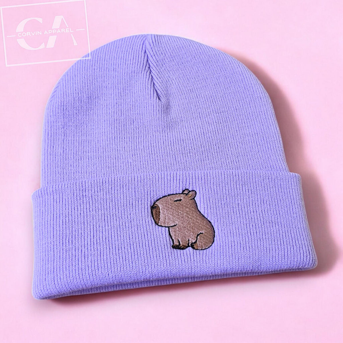 Capybara Embroidered Beanie, Capybara gifts