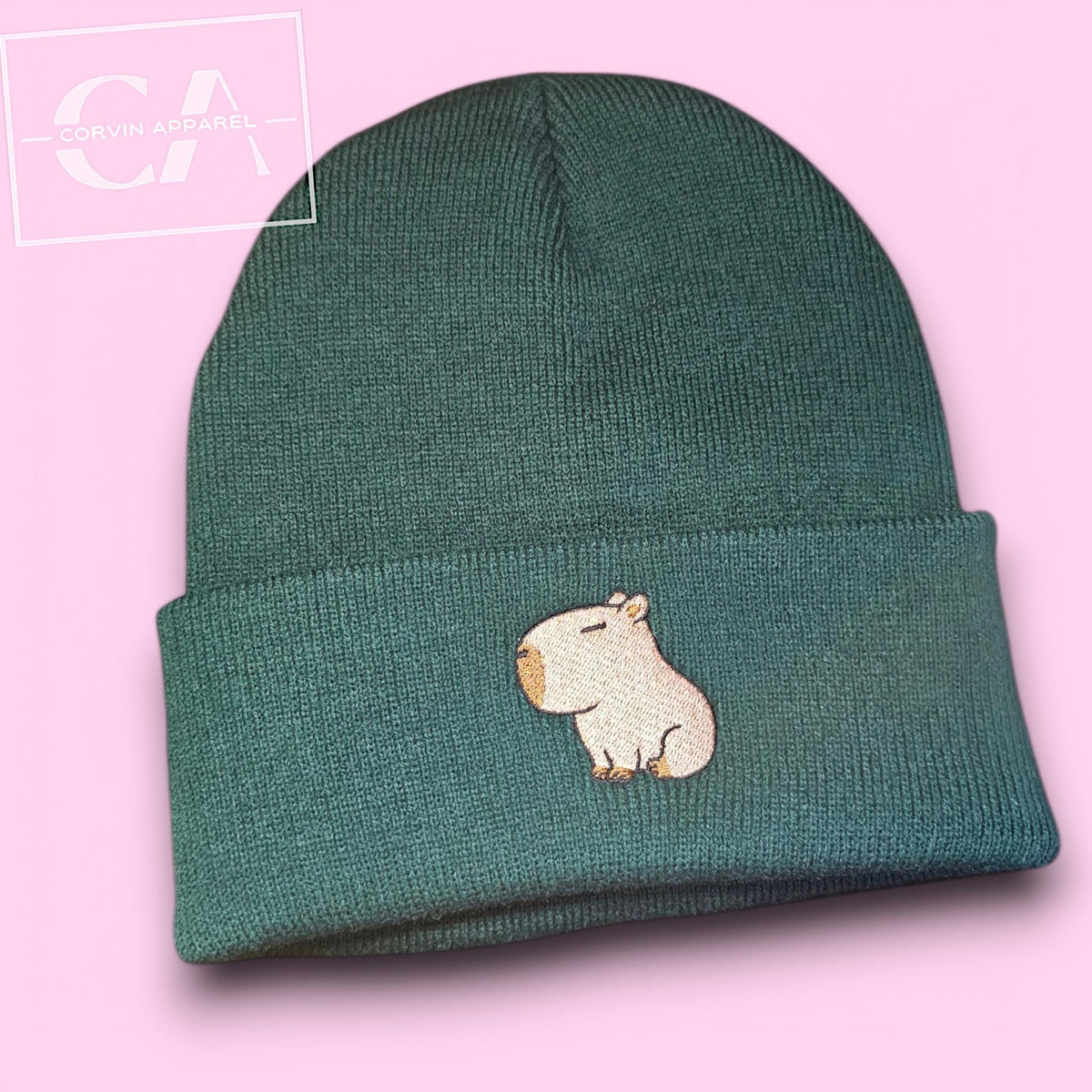 Capybara Embroidered Beanie, Capybara gifts
