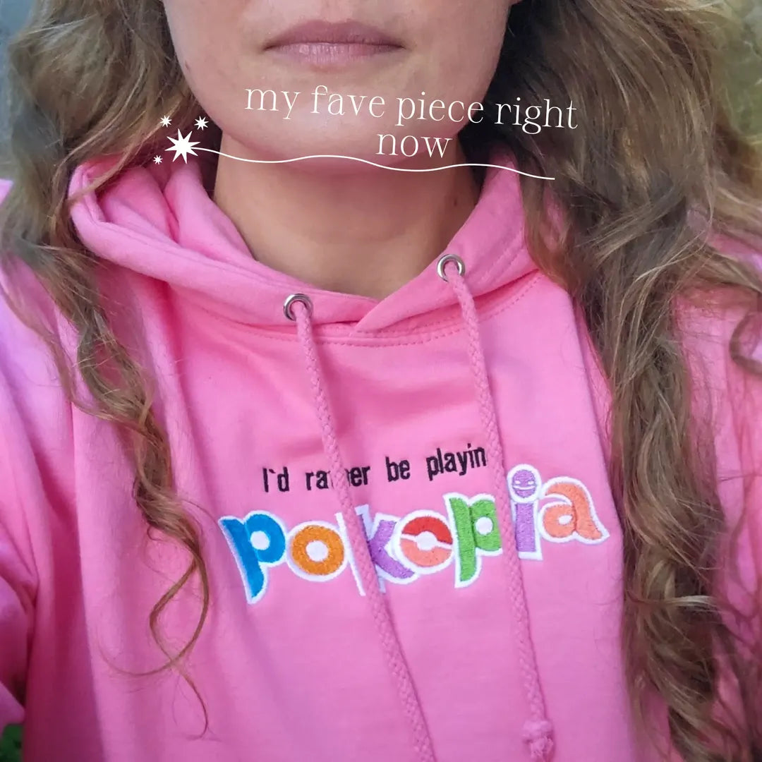 Cozy Game Embroidered Hoodie | Cute Gaming Hoodie