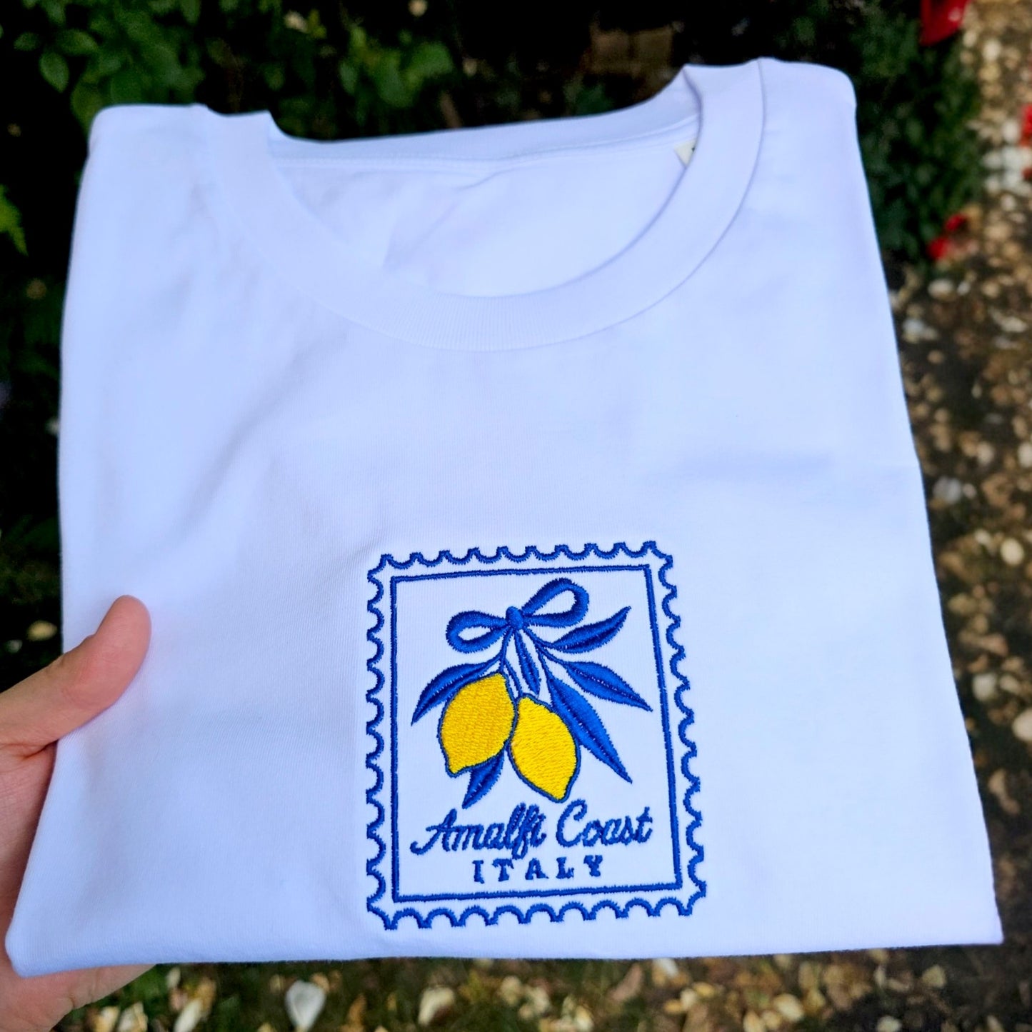 Amalfi Coast Embroidered T-shirt