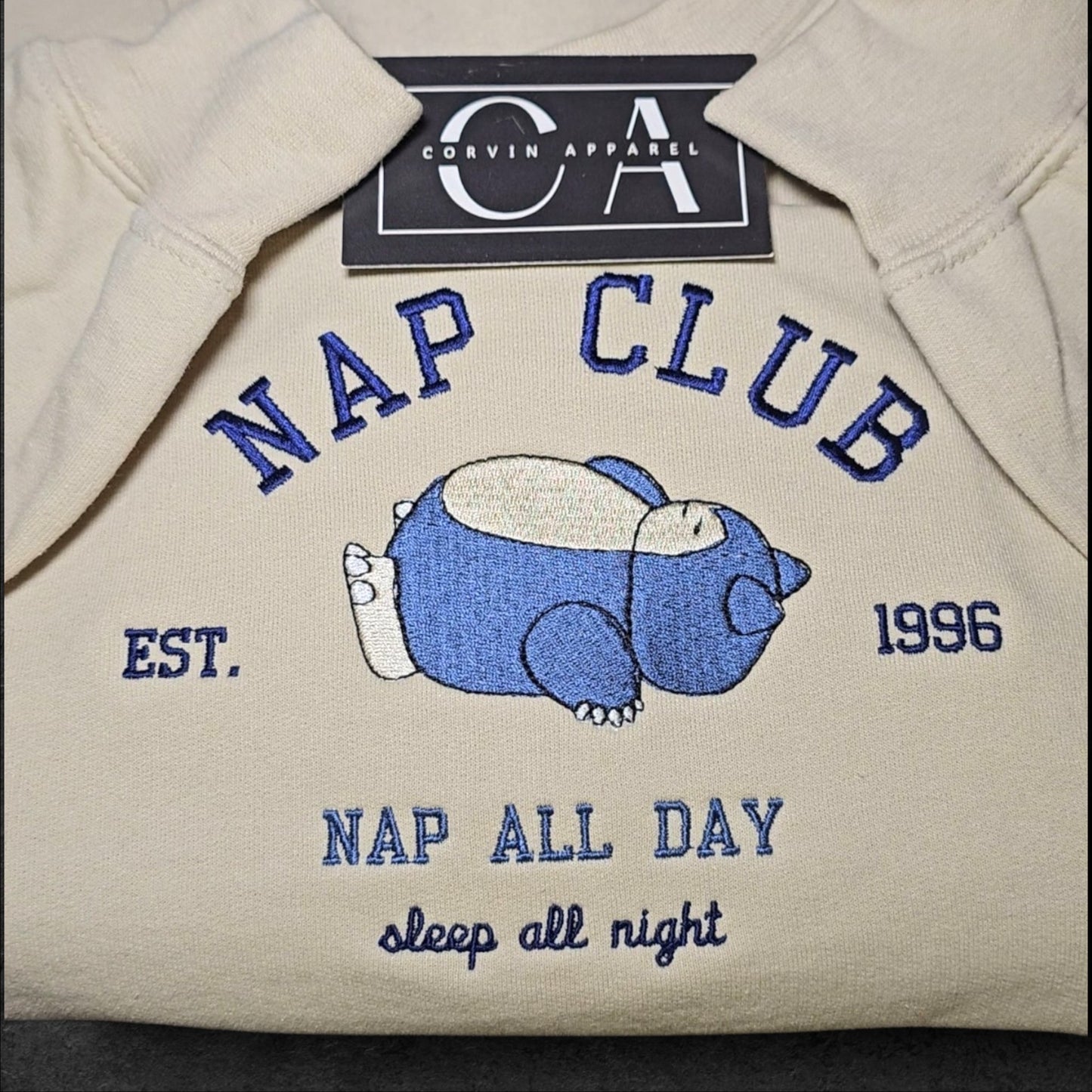 Nap Club Embroidered Sweatshirt | Cute Kawaii Sweatshirt