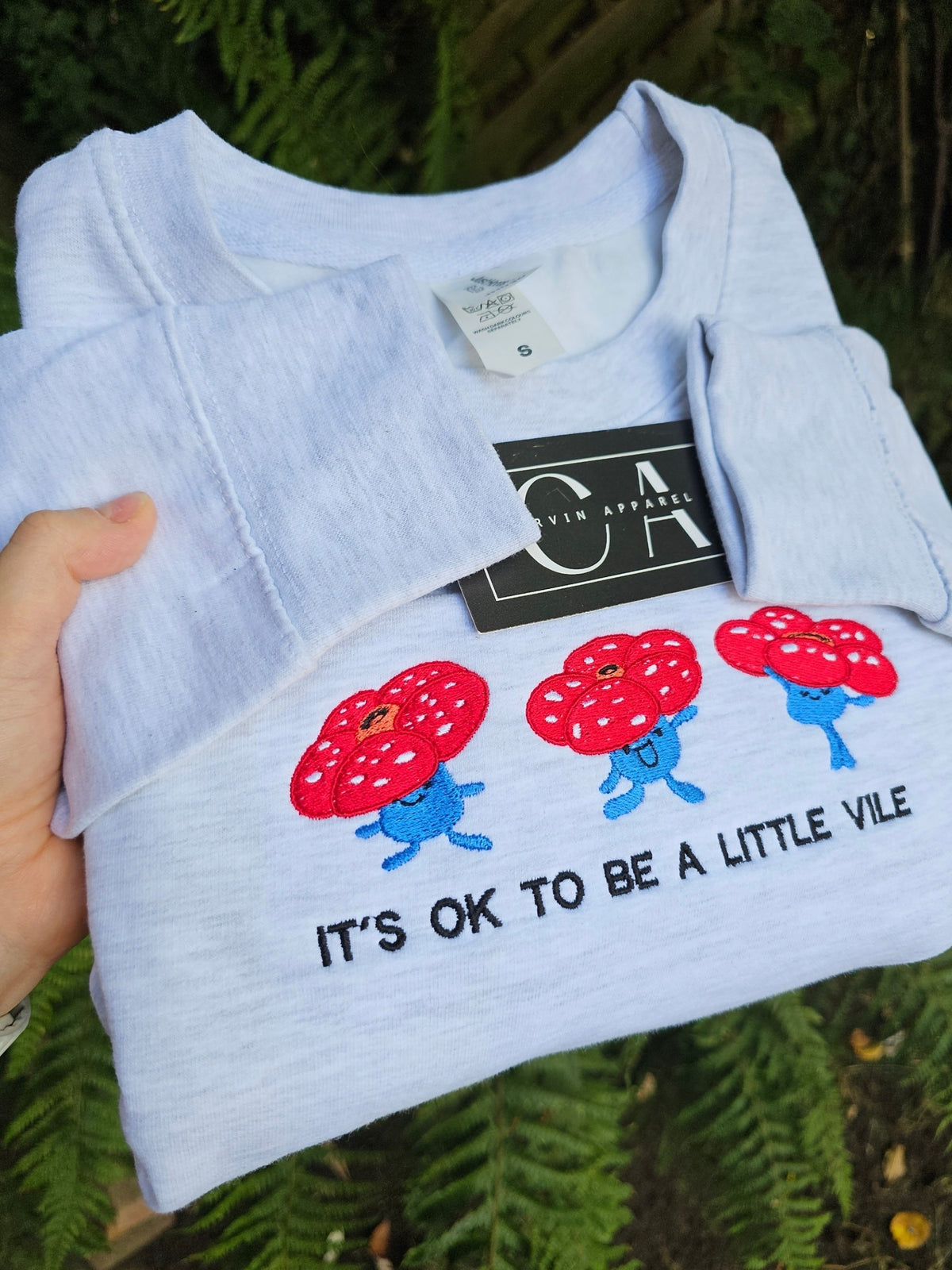 It's Ok To Be A Little Vile Embroidered Sweatshirt