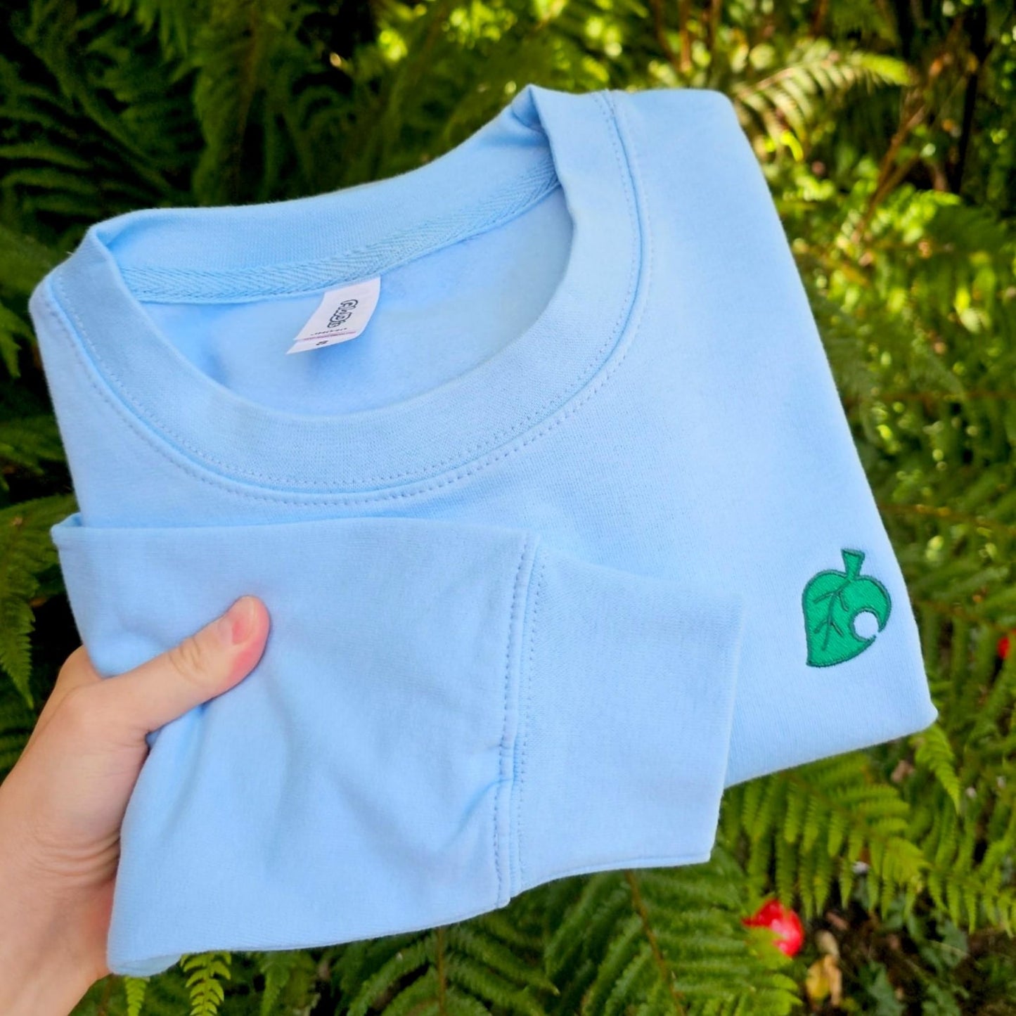 Animal Crossing Leaf Embroidered Sweatshirt