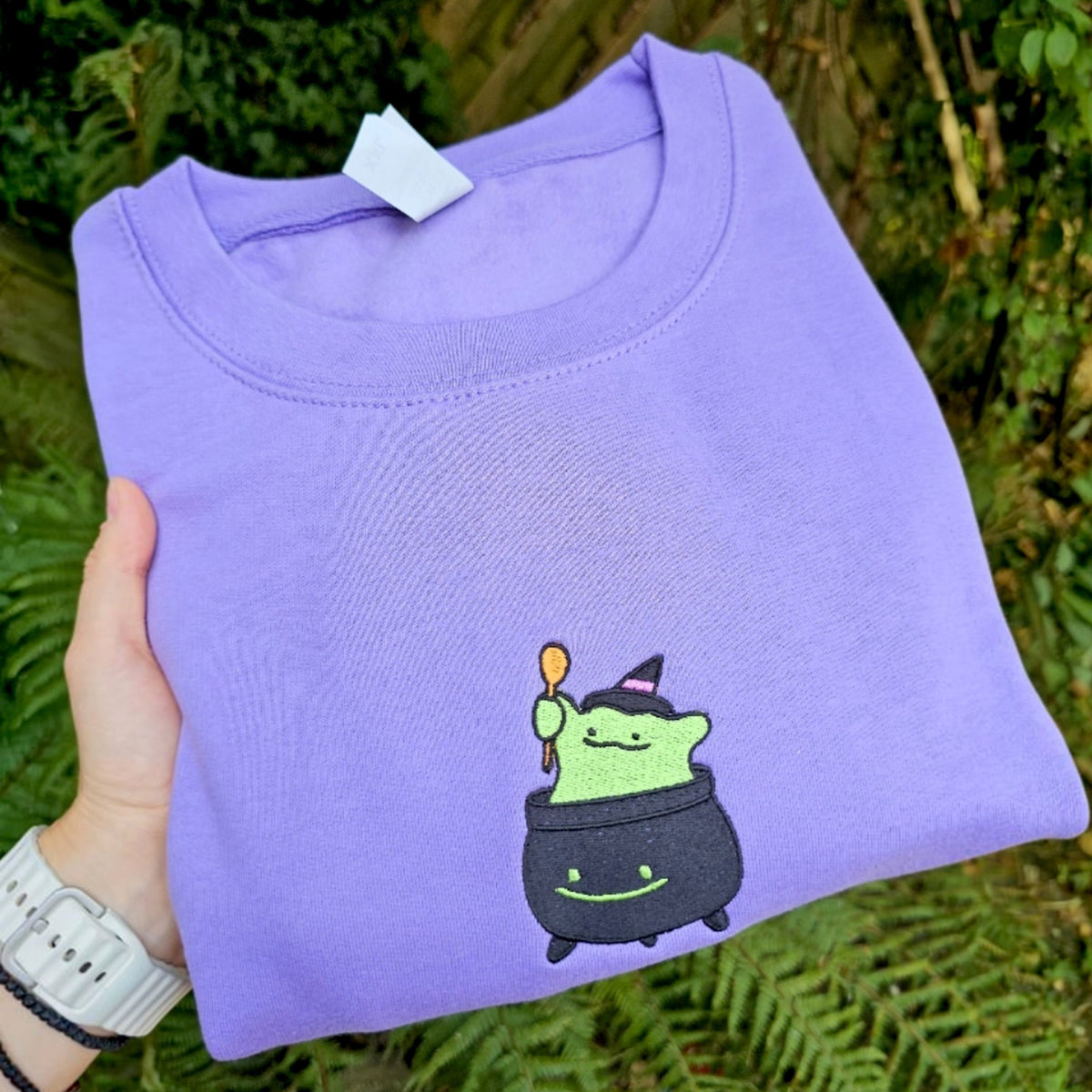 Cute Embroidered Halloween Sweatshirt, Spooky Season Crewneck