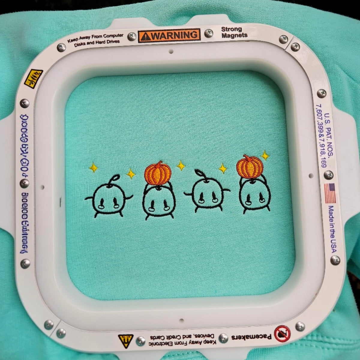 Junimo Pumpkin Embroidered Sweatshirt | Cute Gaming Jumper