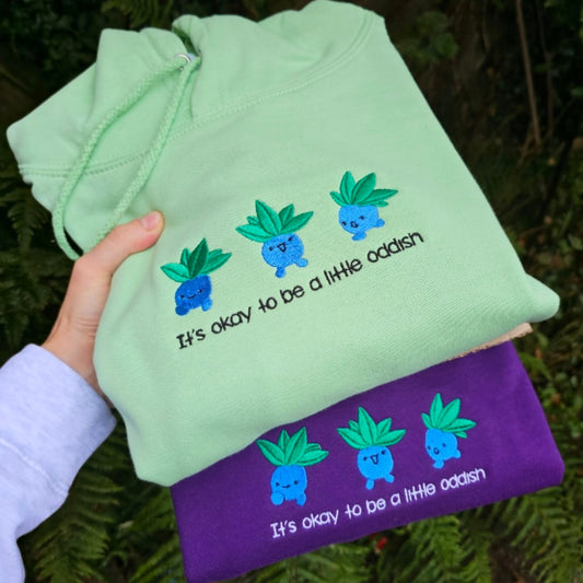 It's Ok To Be A Little Different Embroidered Hoodie | Cute Kawaii Hoodie