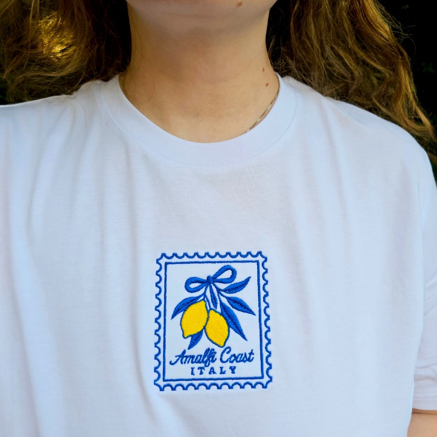 Amalfi Coast Embroidered T-shirt
