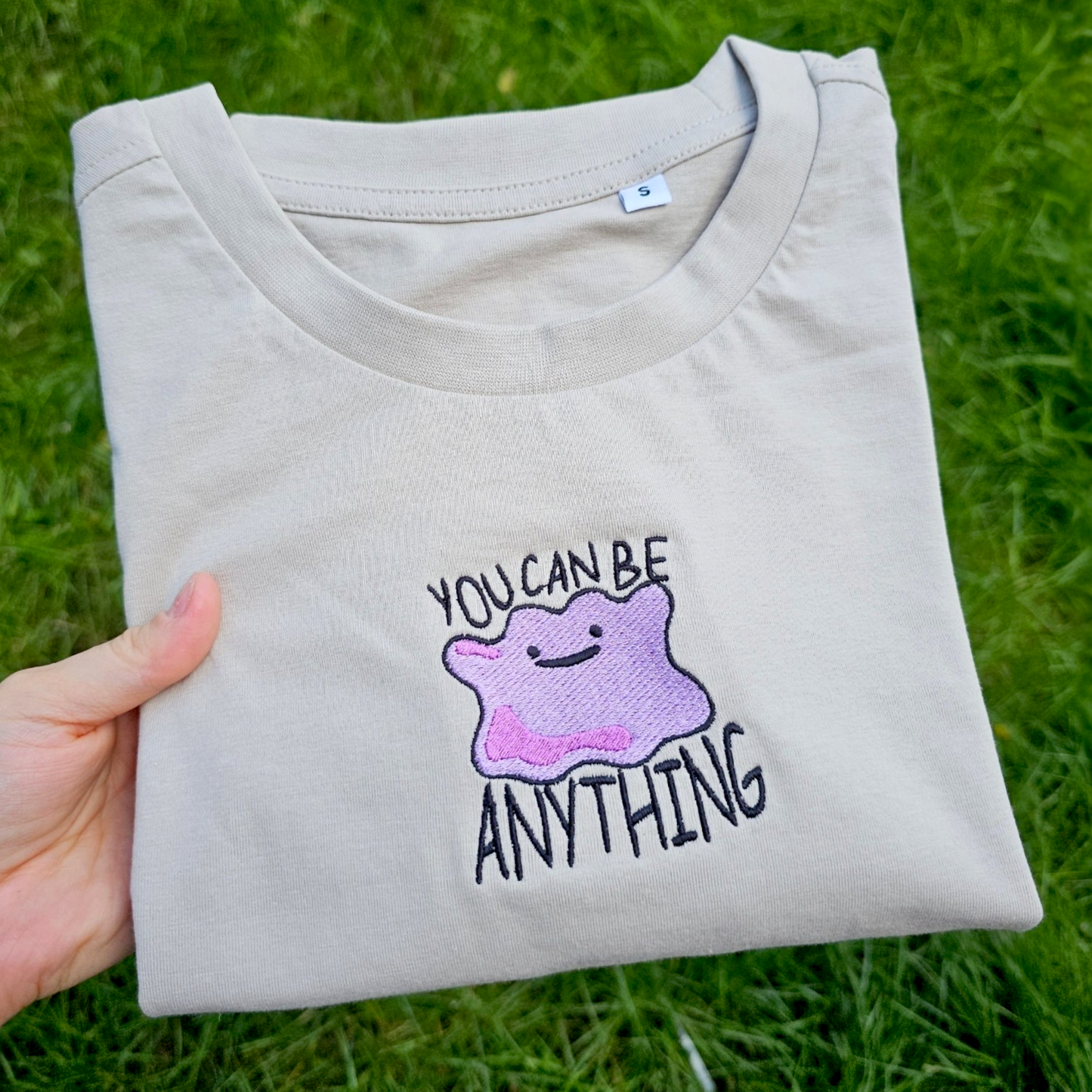 You Can Be Anything Cute Embroidered T-shirt