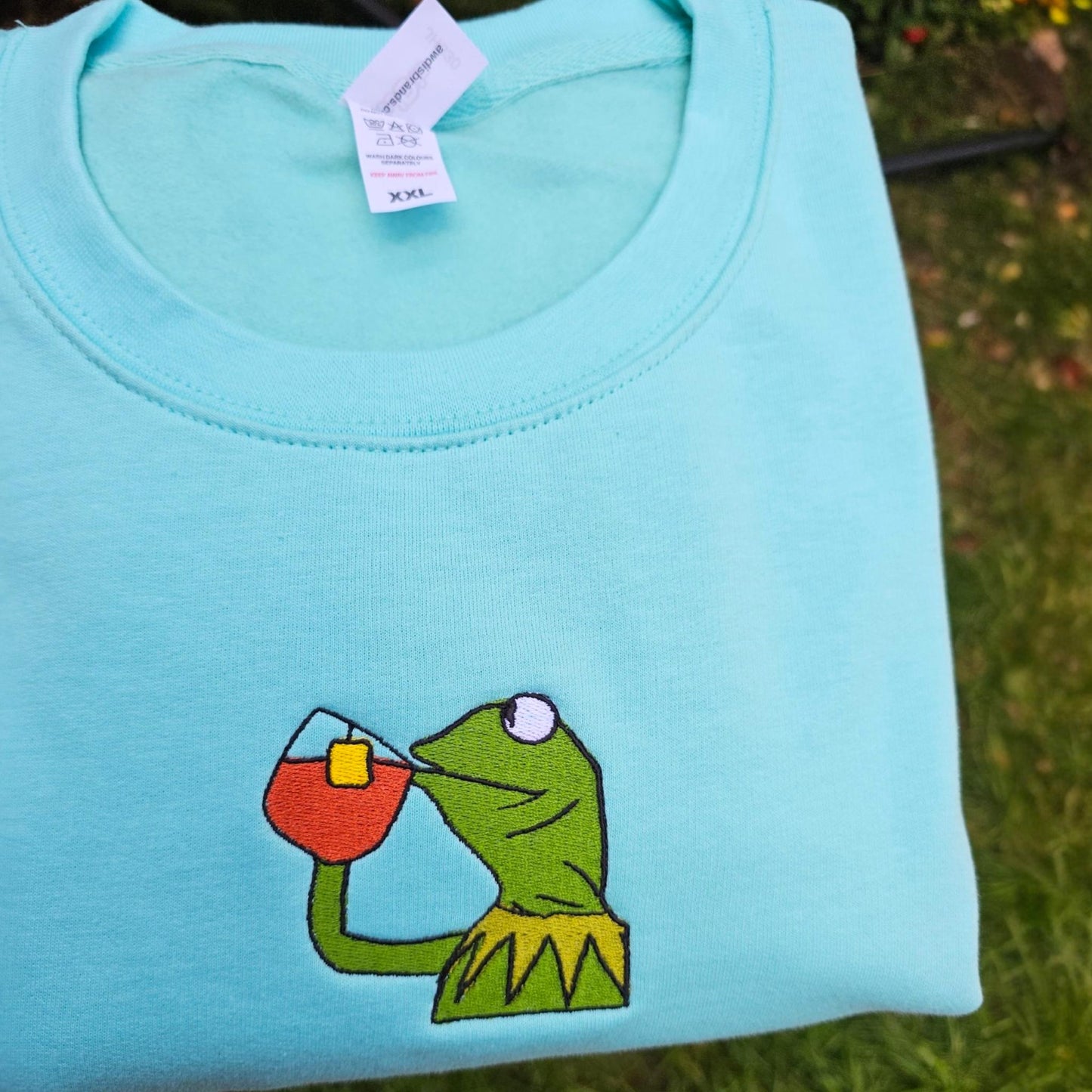 None Of My Business Embroidered Sweatshirt