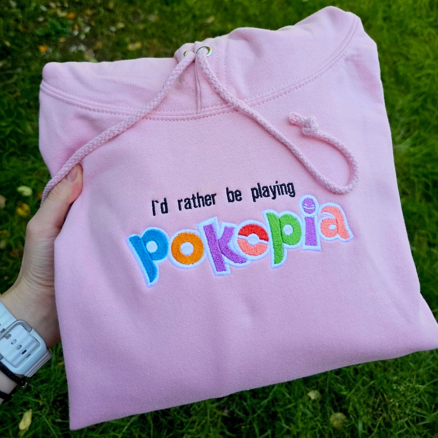 Cozy Game Embroidered Hoodie | Cute Gaming Hoodie