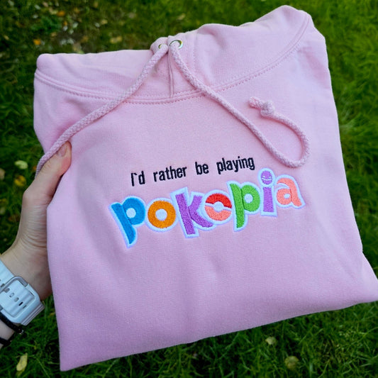 Cozy Game Embroidered Hoodie | Cute Gaming Hoodie