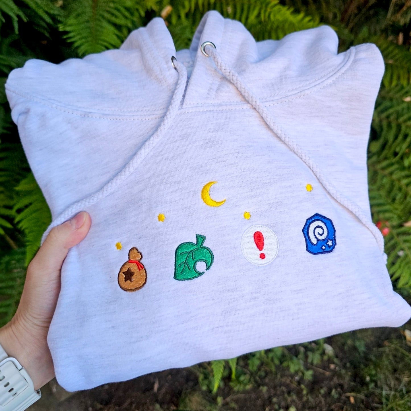 ACNH Icons Embroidered Hoodie