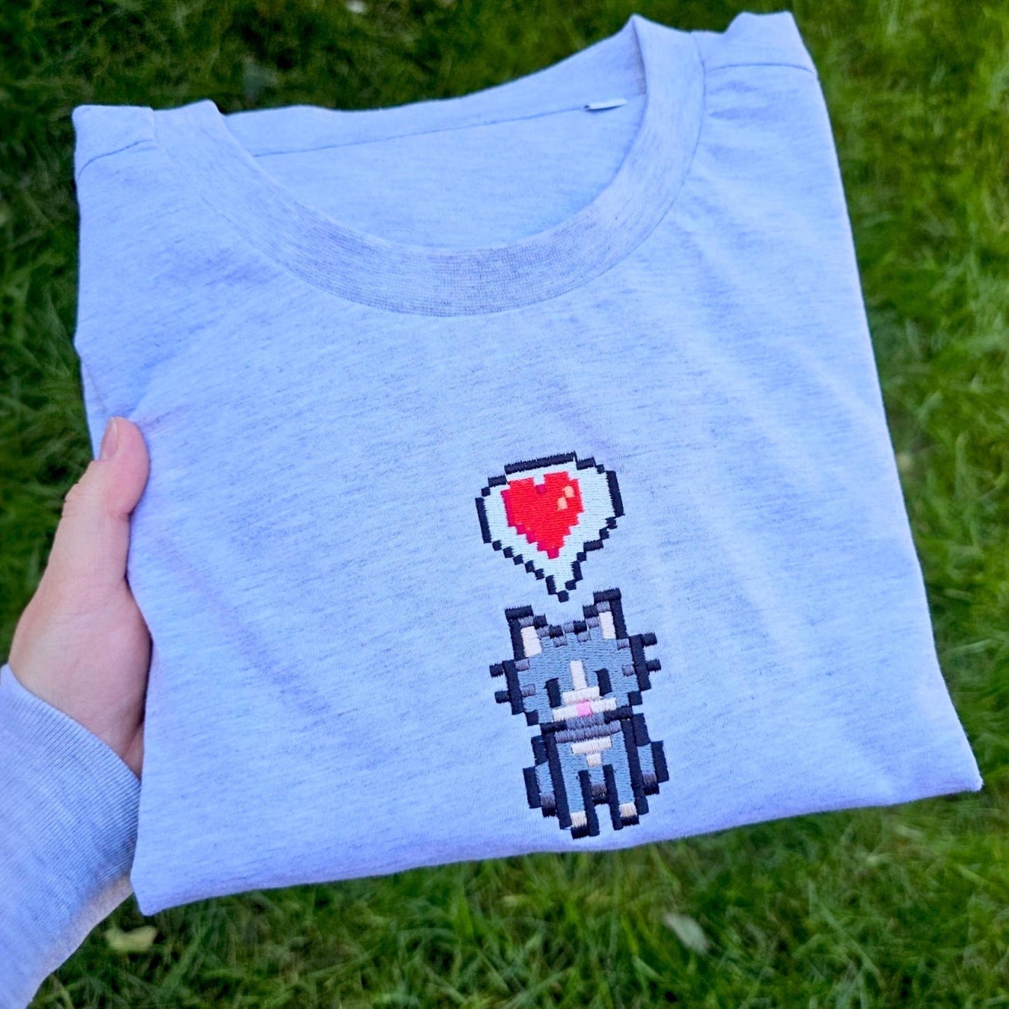 Stardew Valley Embroidered Cat Shirt, Cute Stardew Valley Merch