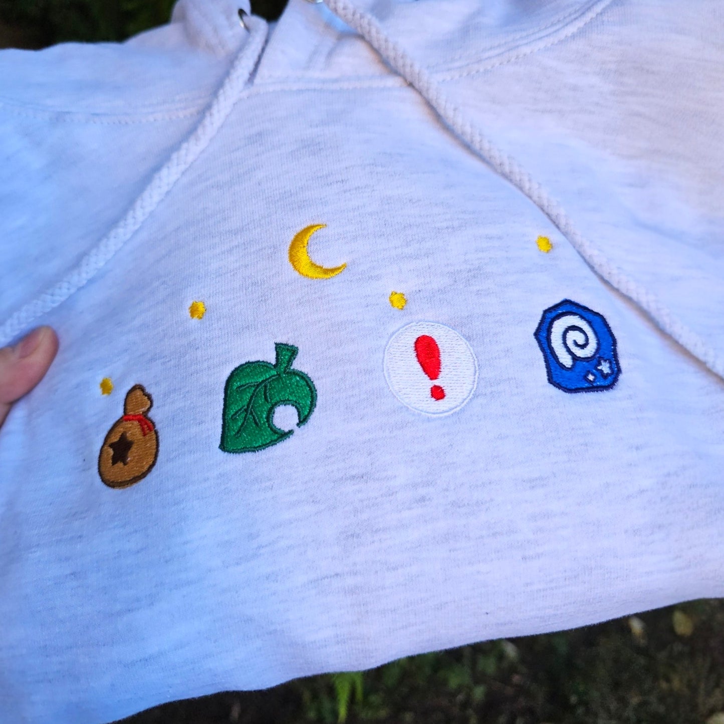 ACNH Icons Embroidered Hoodie