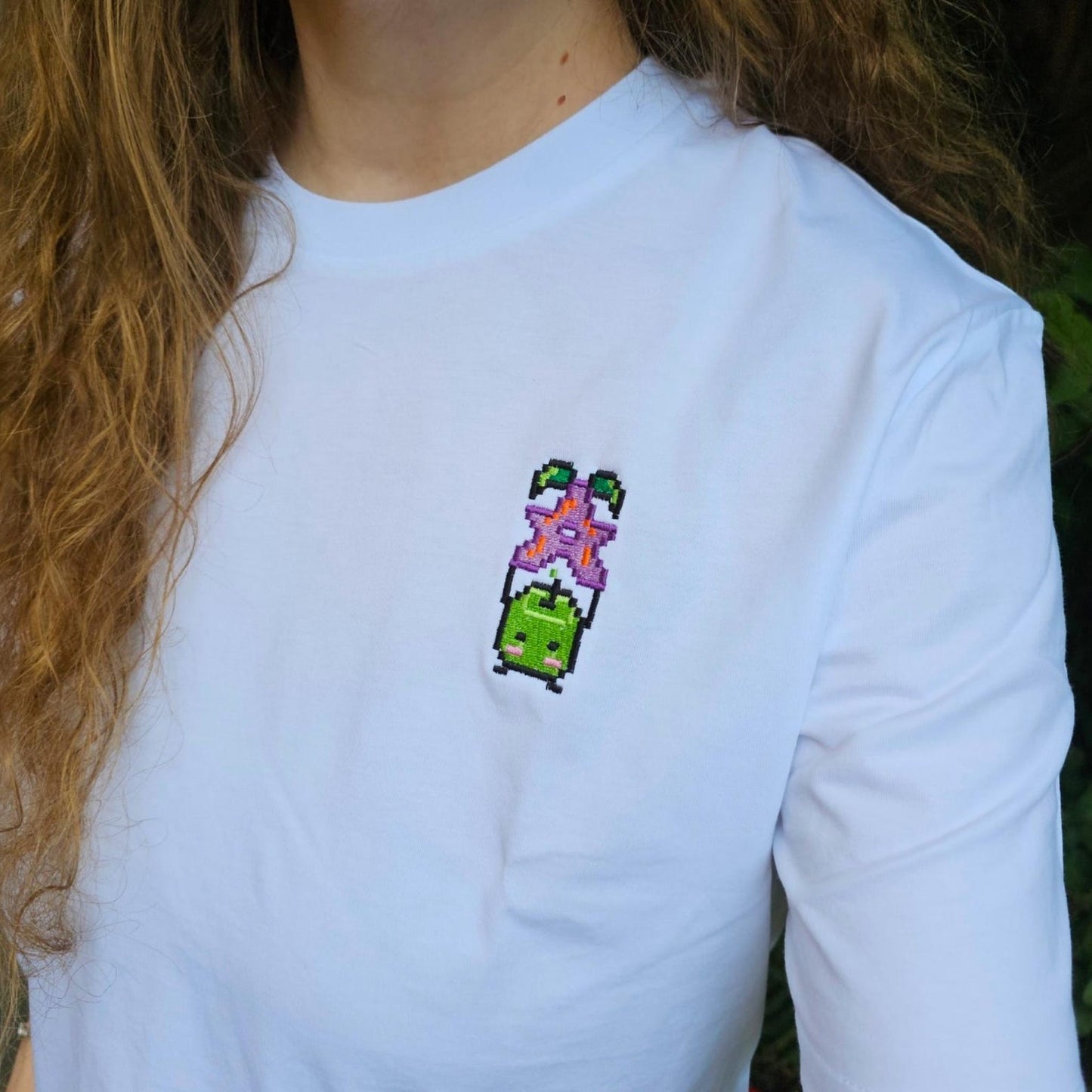 Junimo Stardrop Embroidered T-shirt, Stardew Valley Shirt, Gamer Gift, Farmer, Cozy Gamer