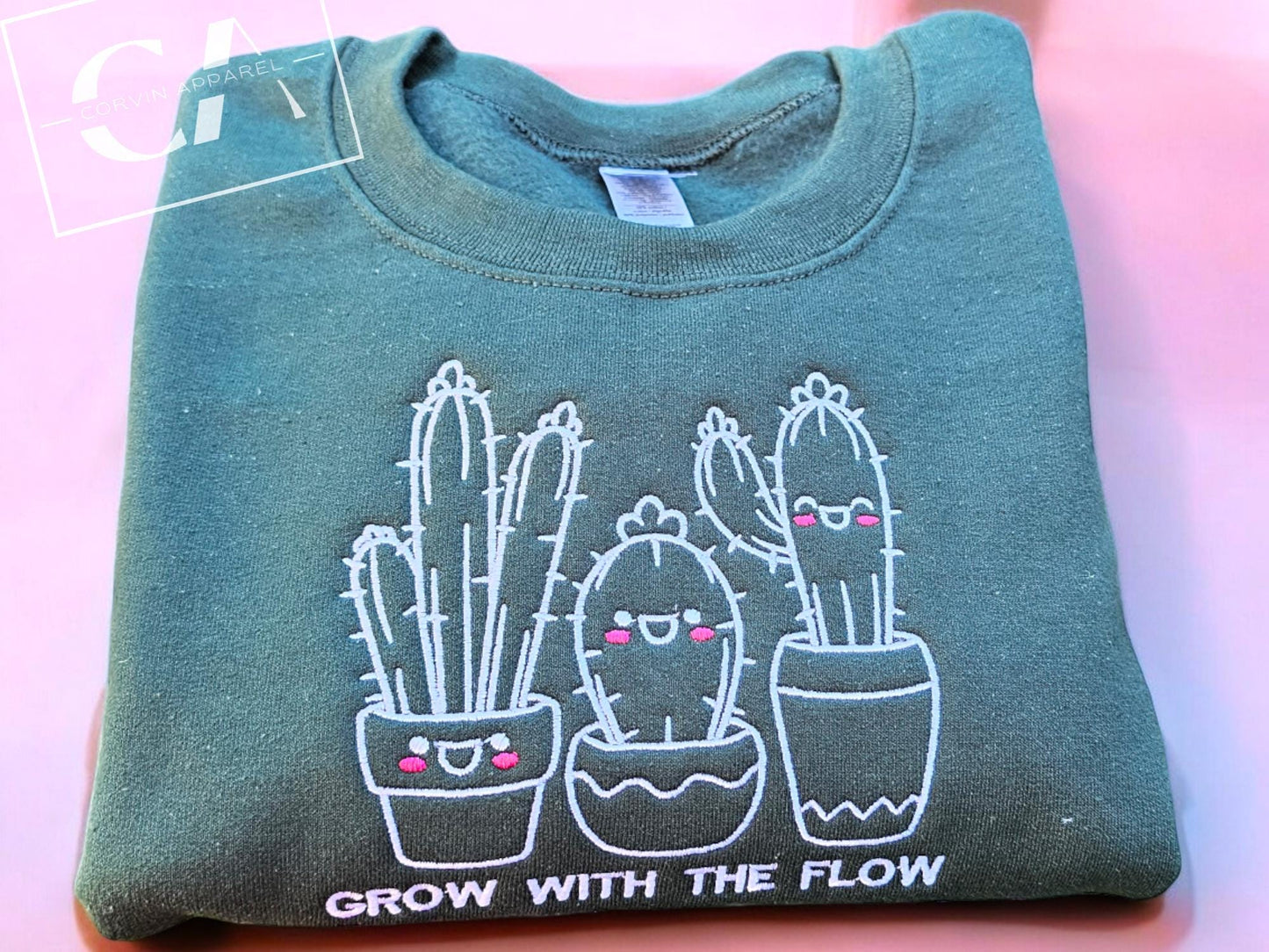 Kawaii Embroidered Sweatshirt | Motivational Jumper | Gift For Her