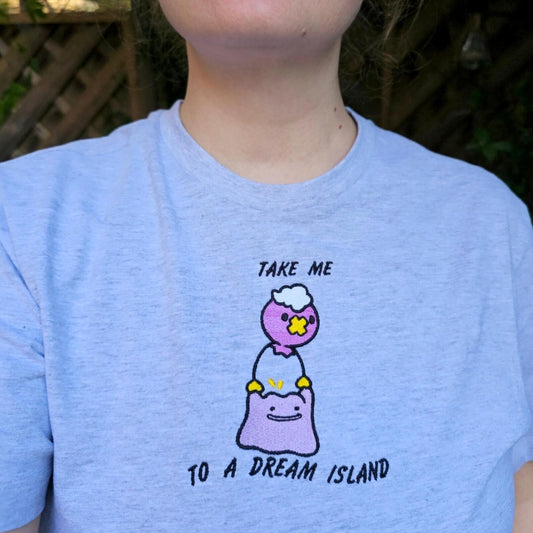 Ditto and Drifloon Embroidered T-shirt