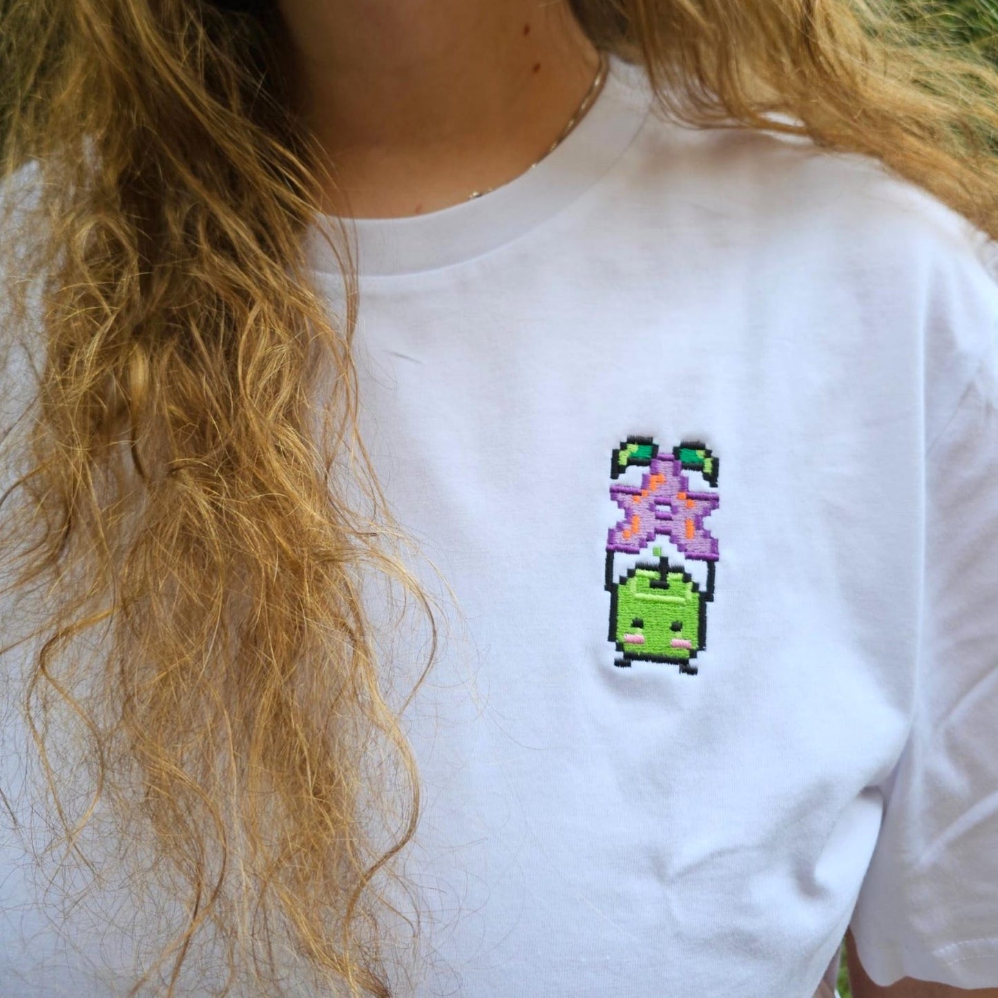 Junimo Stardrop Embroidered T-shirt, Stardew Valley Shirt, Gamer Gift, Farmer, Cozy Gamer