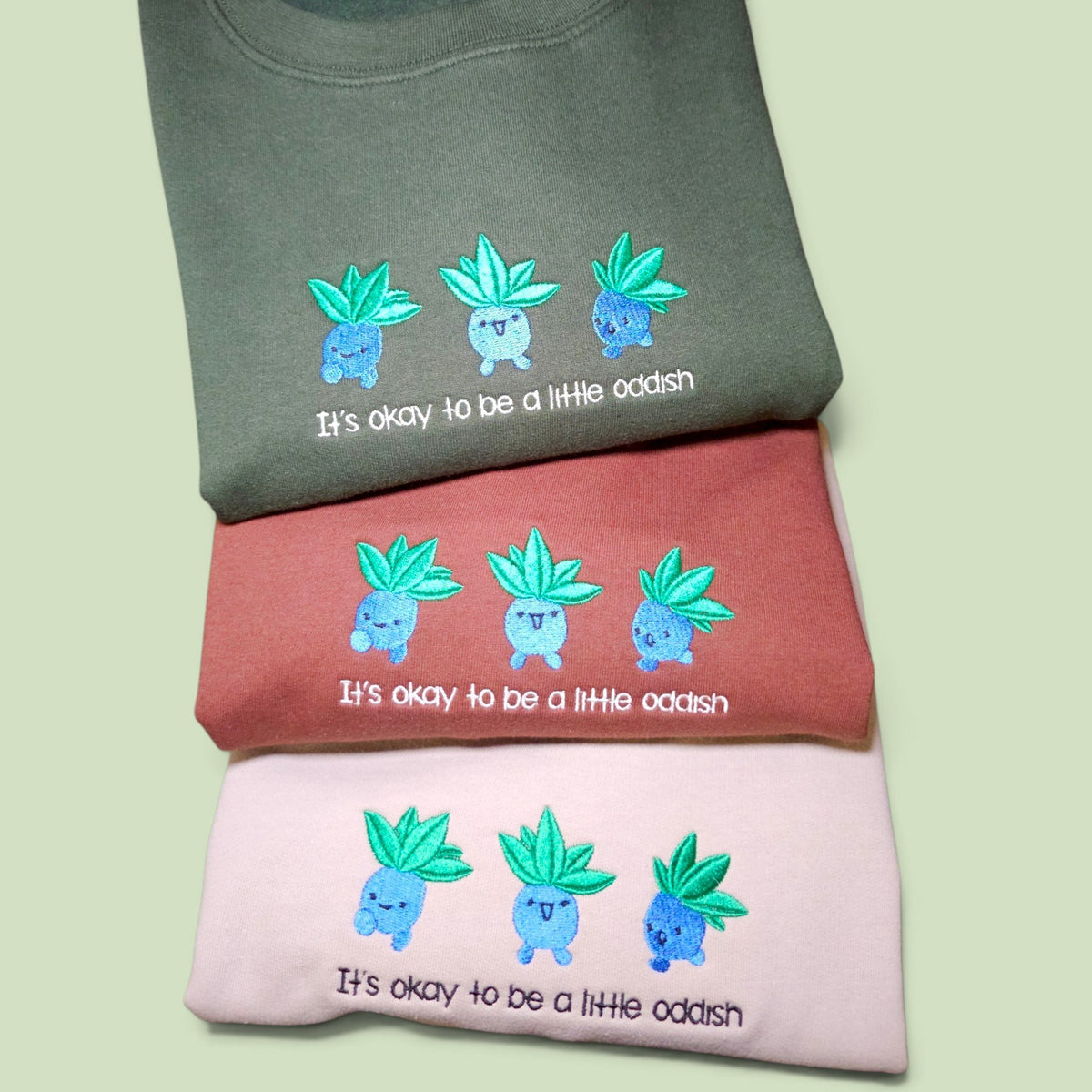 Embroidered It's Ok To Be a Little Different Sweatshirt | Cute Gaming Top