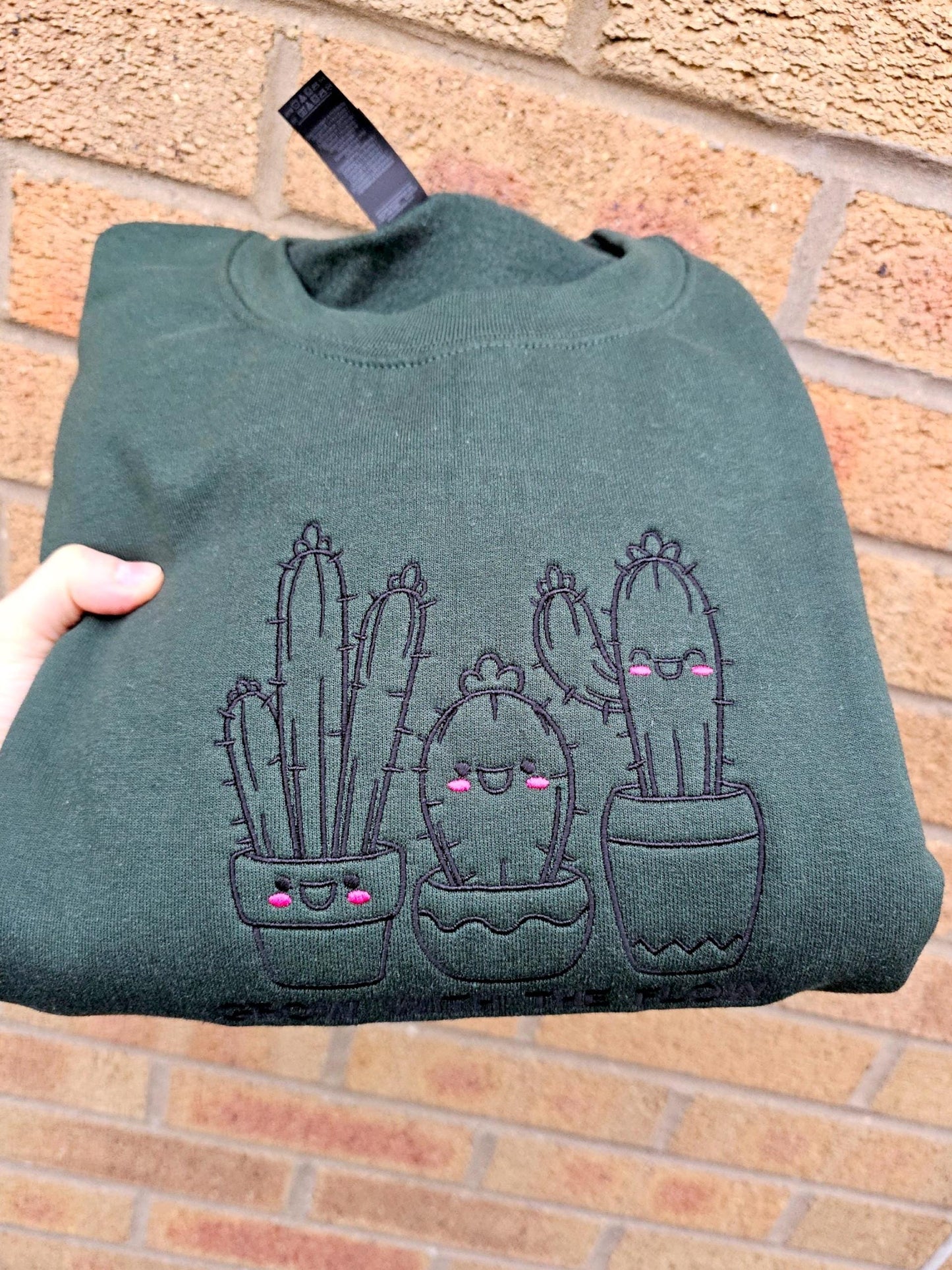 Kawaii Embroidered Sweatshirt | Motivational Jumper | Gift For Her